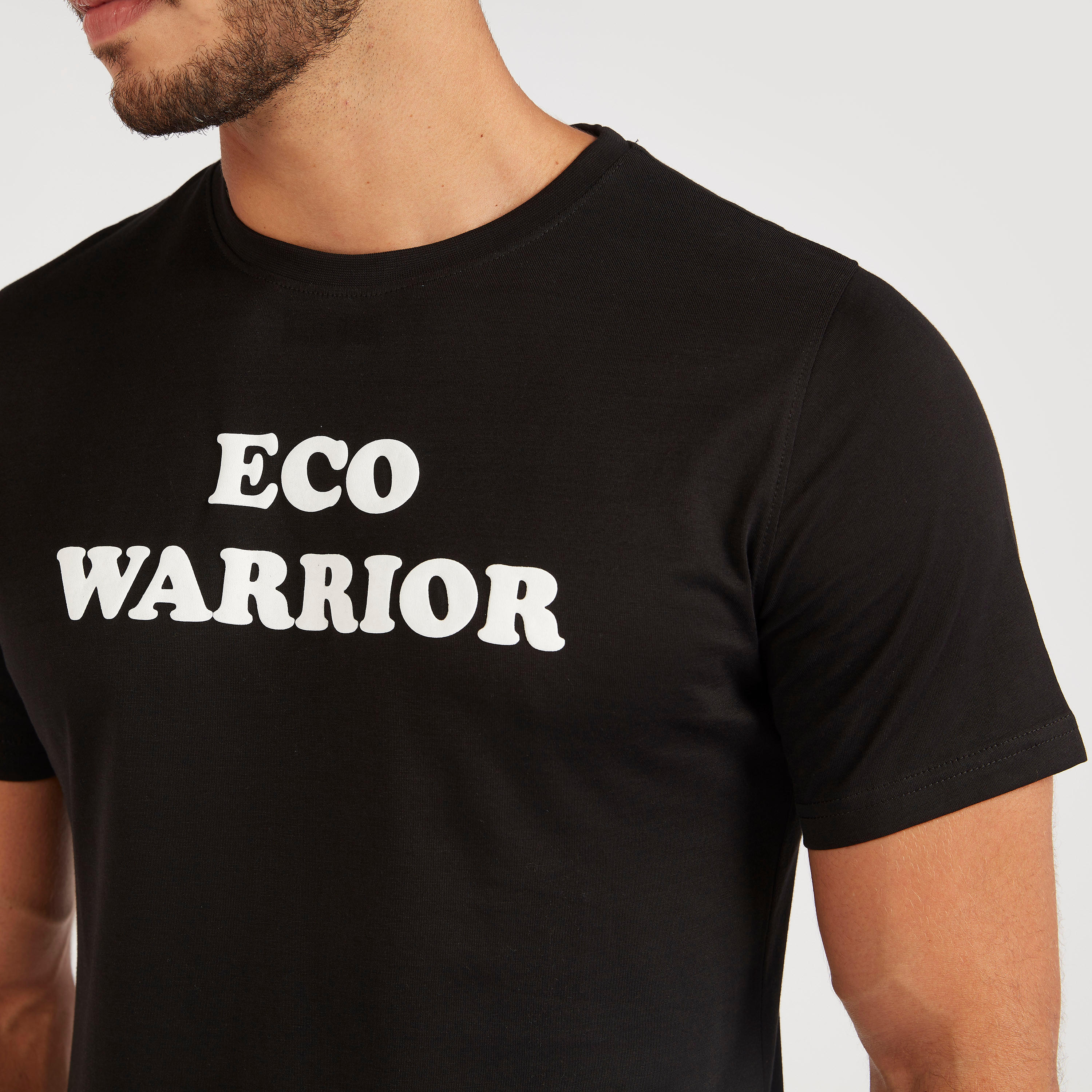 Printed T-shirt with Crew Neck and Short Sleeves-men-clothing-tshirtsandpolos-tshirts-image-3