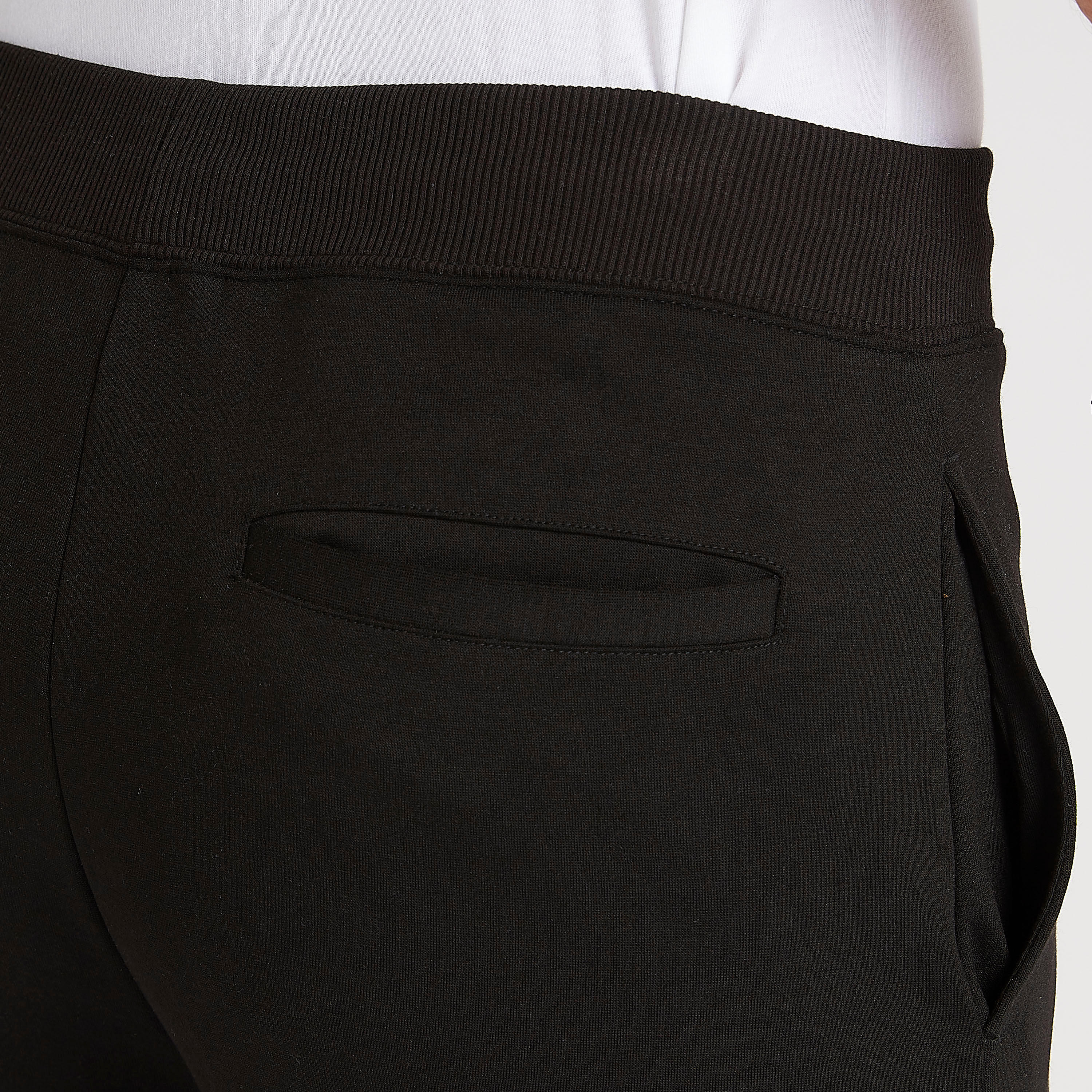 بنطلون سادة بخصر فليكسي وجيوب-men-clothing-bottoms-trousersandchinos-trousers-image-2