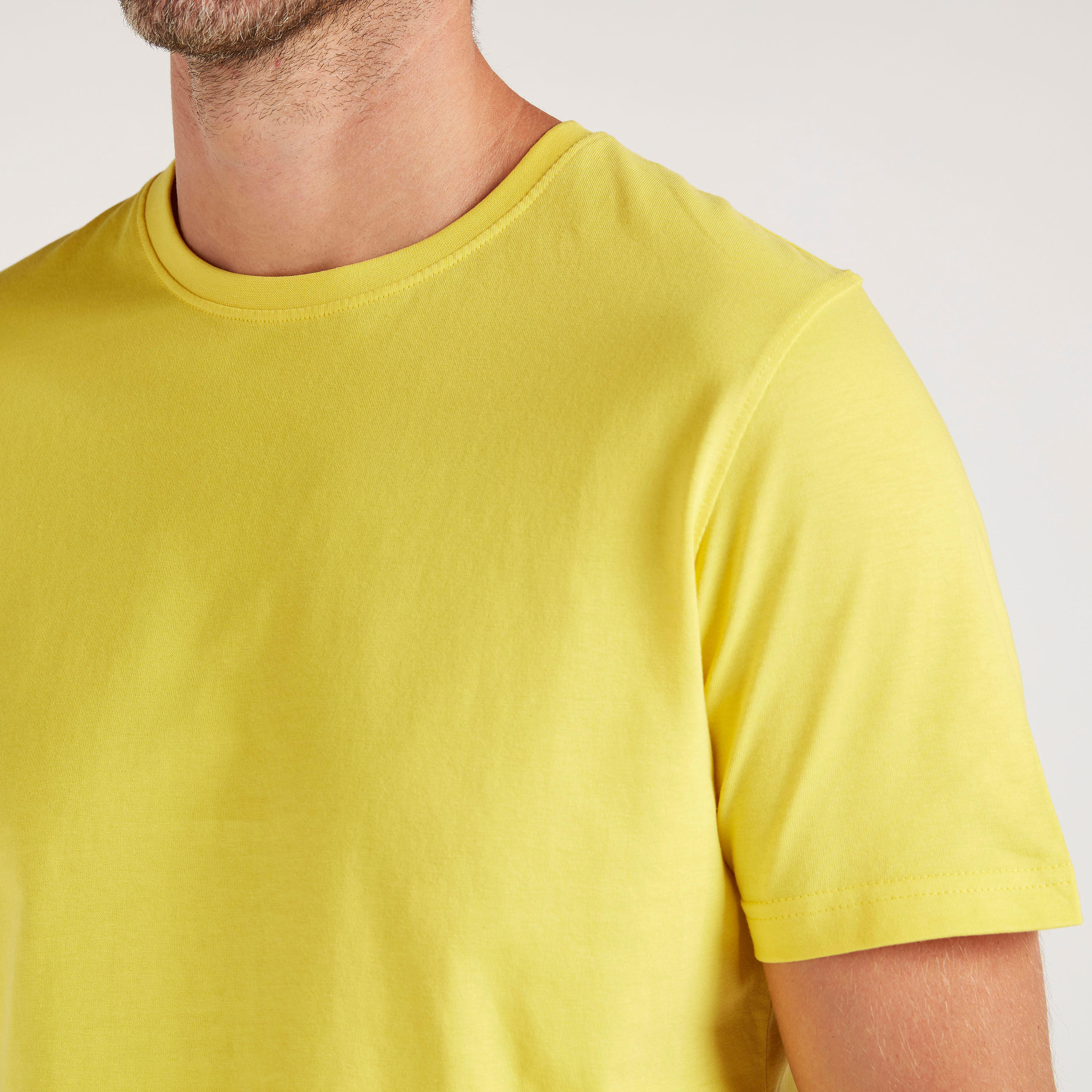 Solid T-shirt with Crew Neck and Short Sleeves-men-clothing-tshirtsandpolos-tshirts-image-3