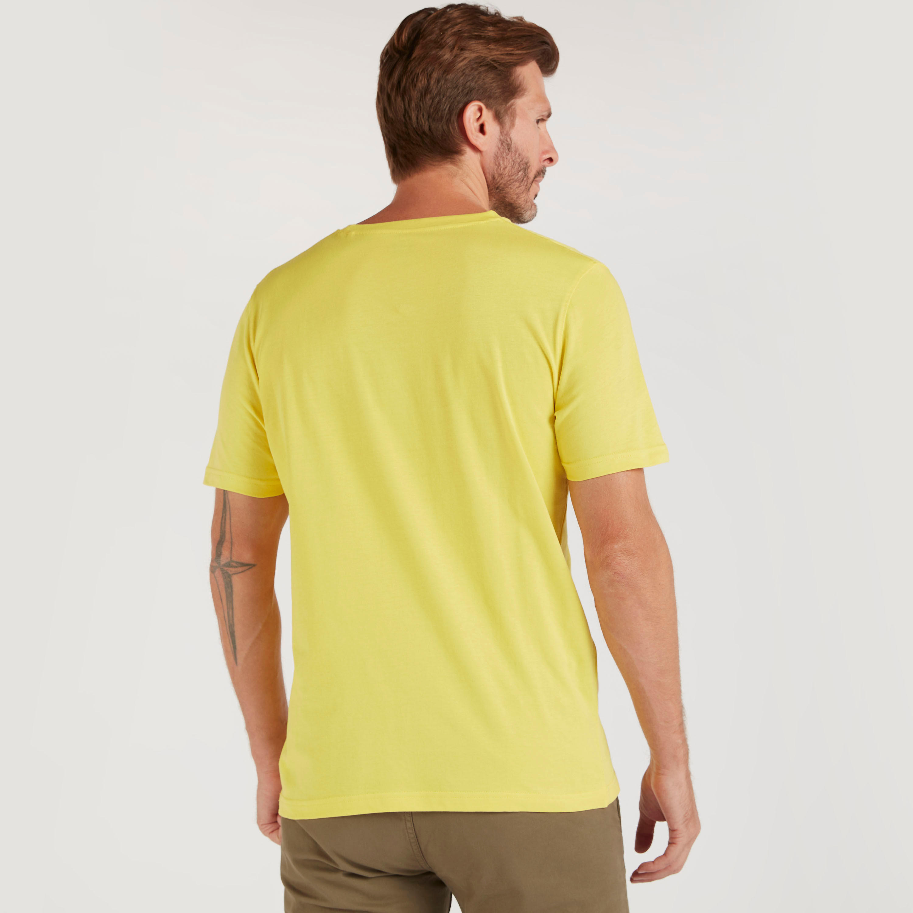 Solid T-shirt with Crew Neck and Short Sleeves-men-clothing-tshirtsandpolos-tshirts-image-4