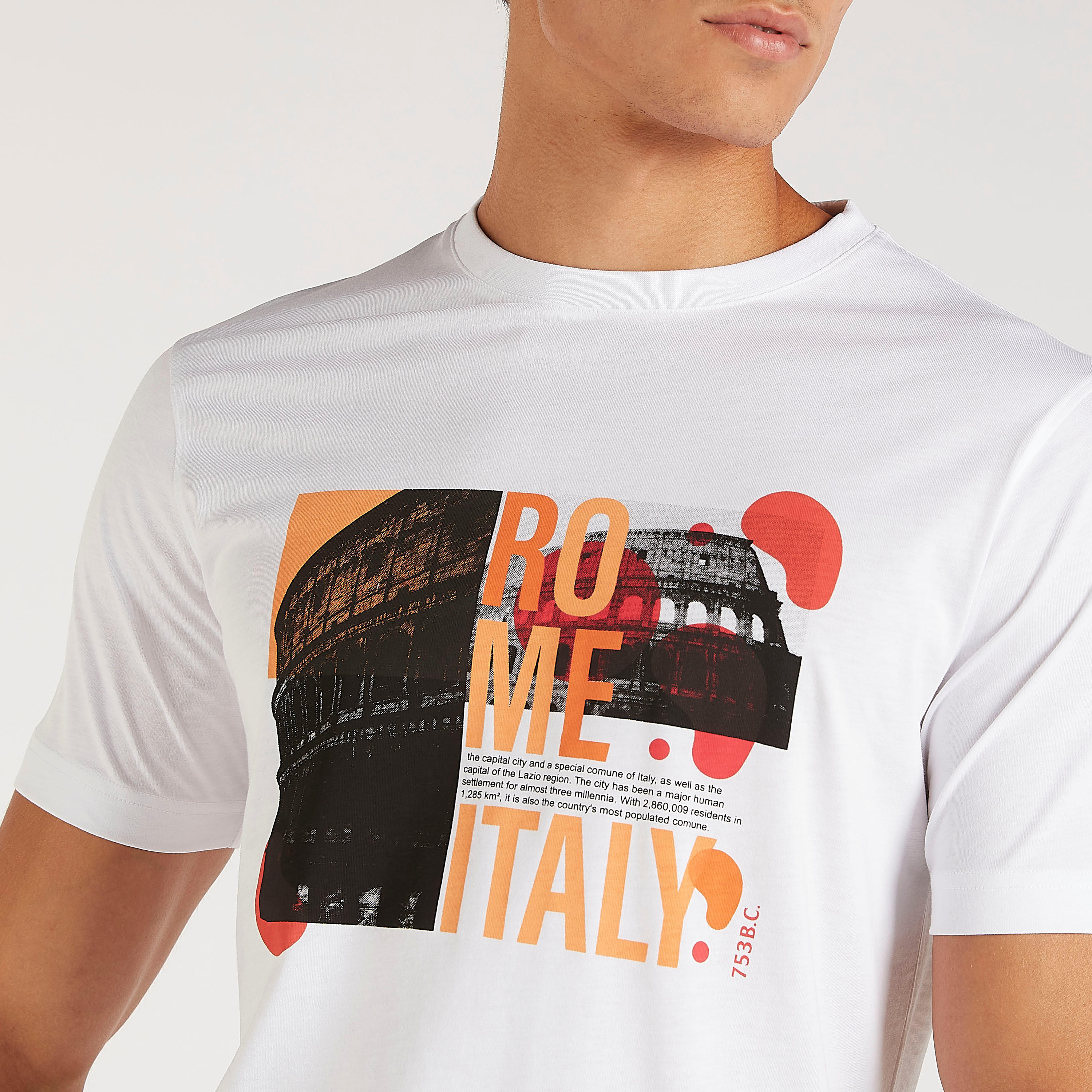 Printed T-shirt with Crew Neck and Short Sleeves-men-clothing-tshirtsandpolos-tshirts-image-5