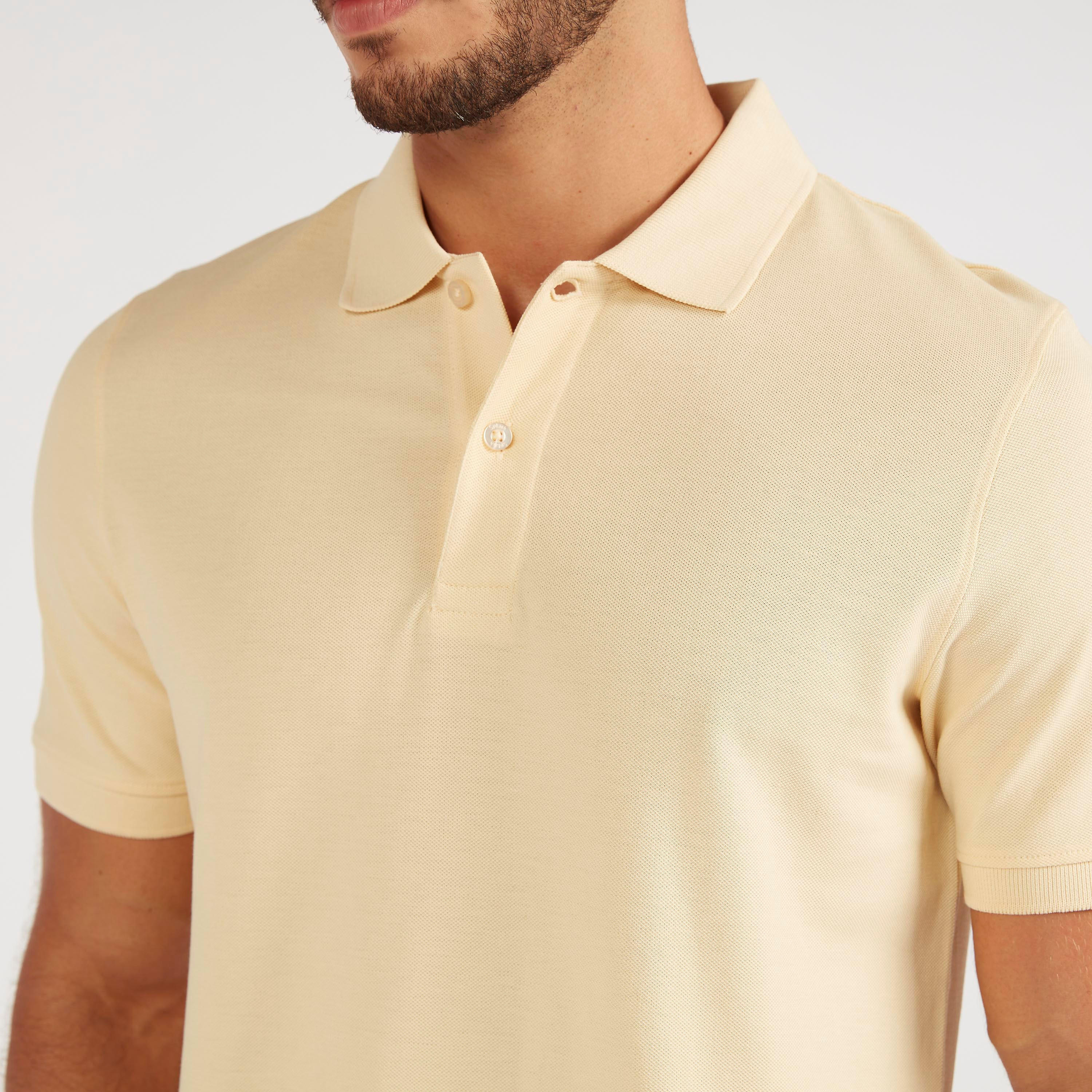 Solid Polo T-shirt with Short Sleeves-men-clothing-tshirtsandpolos-polos-image-3
