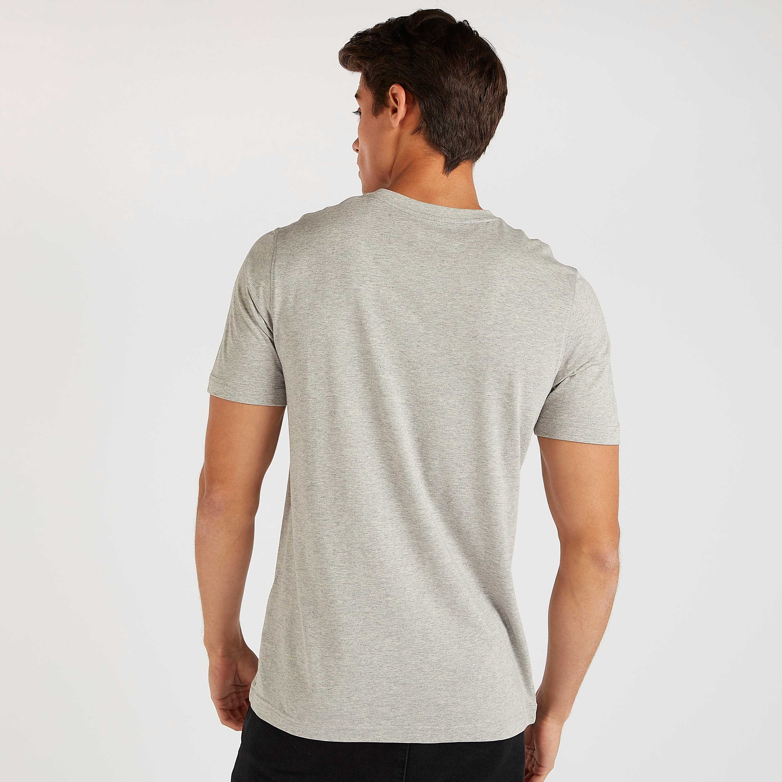 Printed Crew Neck T-shirt with Short Sleeves-men-clothing-tshirtsandpolos-tshirts-image-4