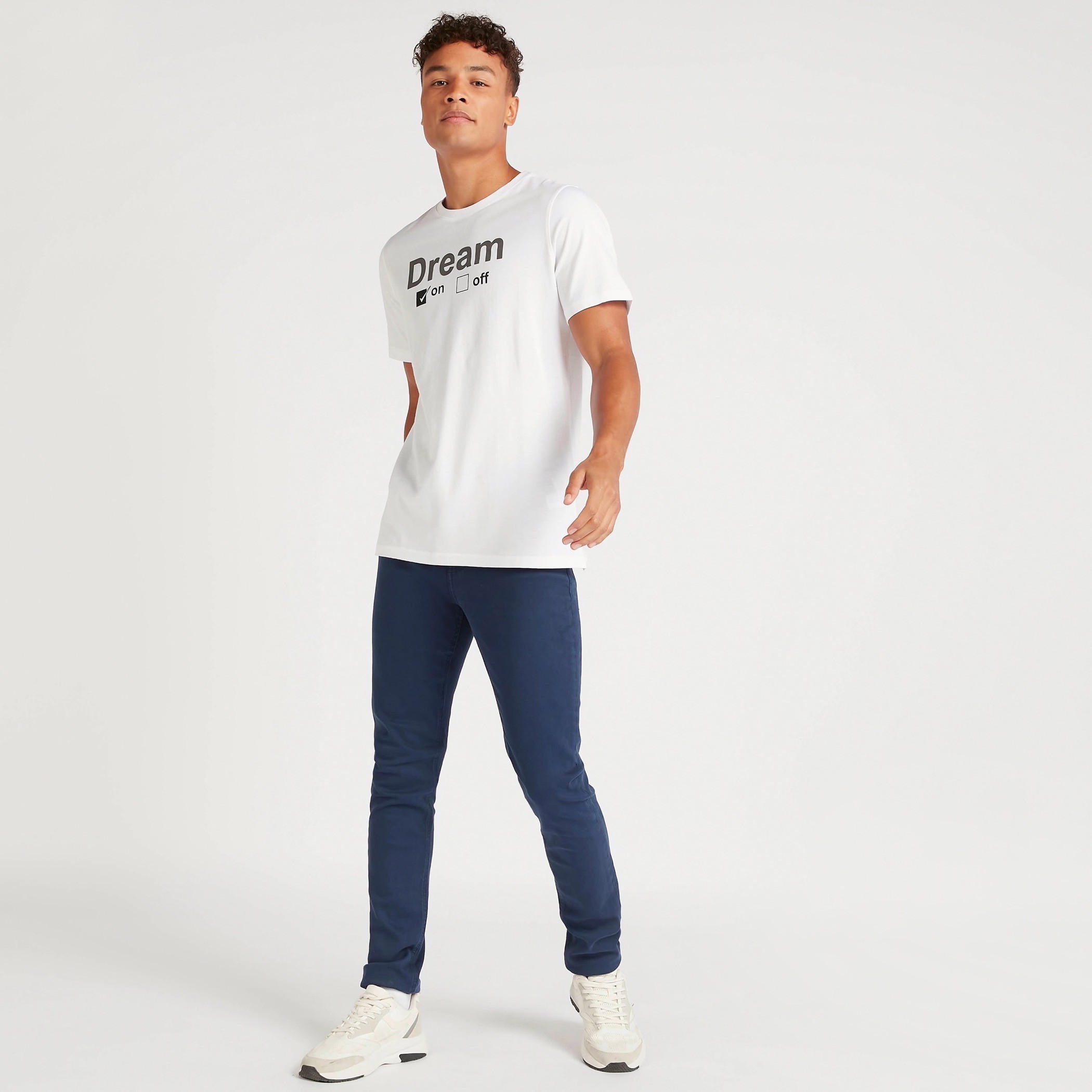 Printed Crew Neck T-shirt with Short Sleeves-men-clothing-tshirtsandpolos-tshirts-image-2
