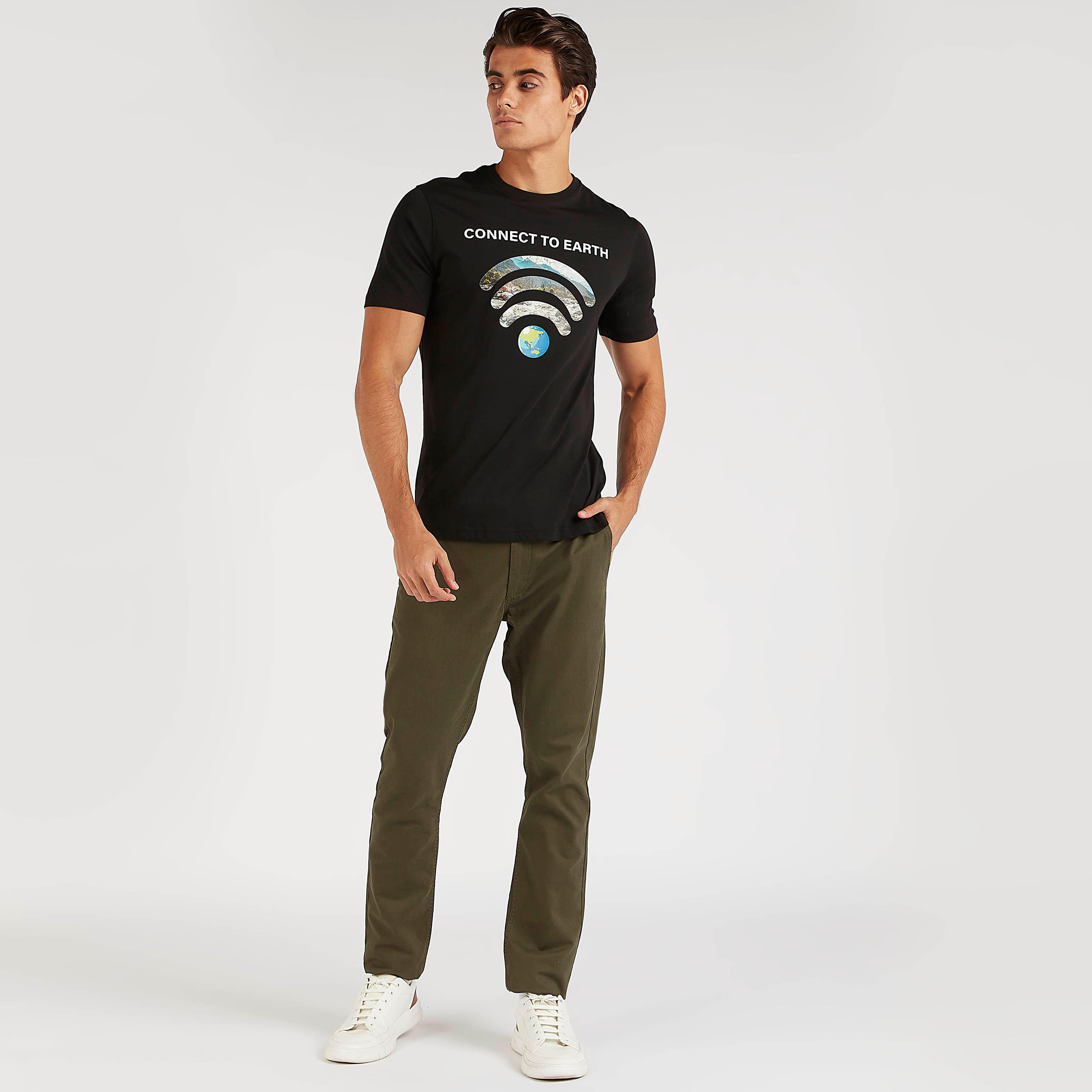 Printed T-shirt with Short Sleeves and Crew Neck-men-clothing-tshirtsandpolos-tshirts-image-2