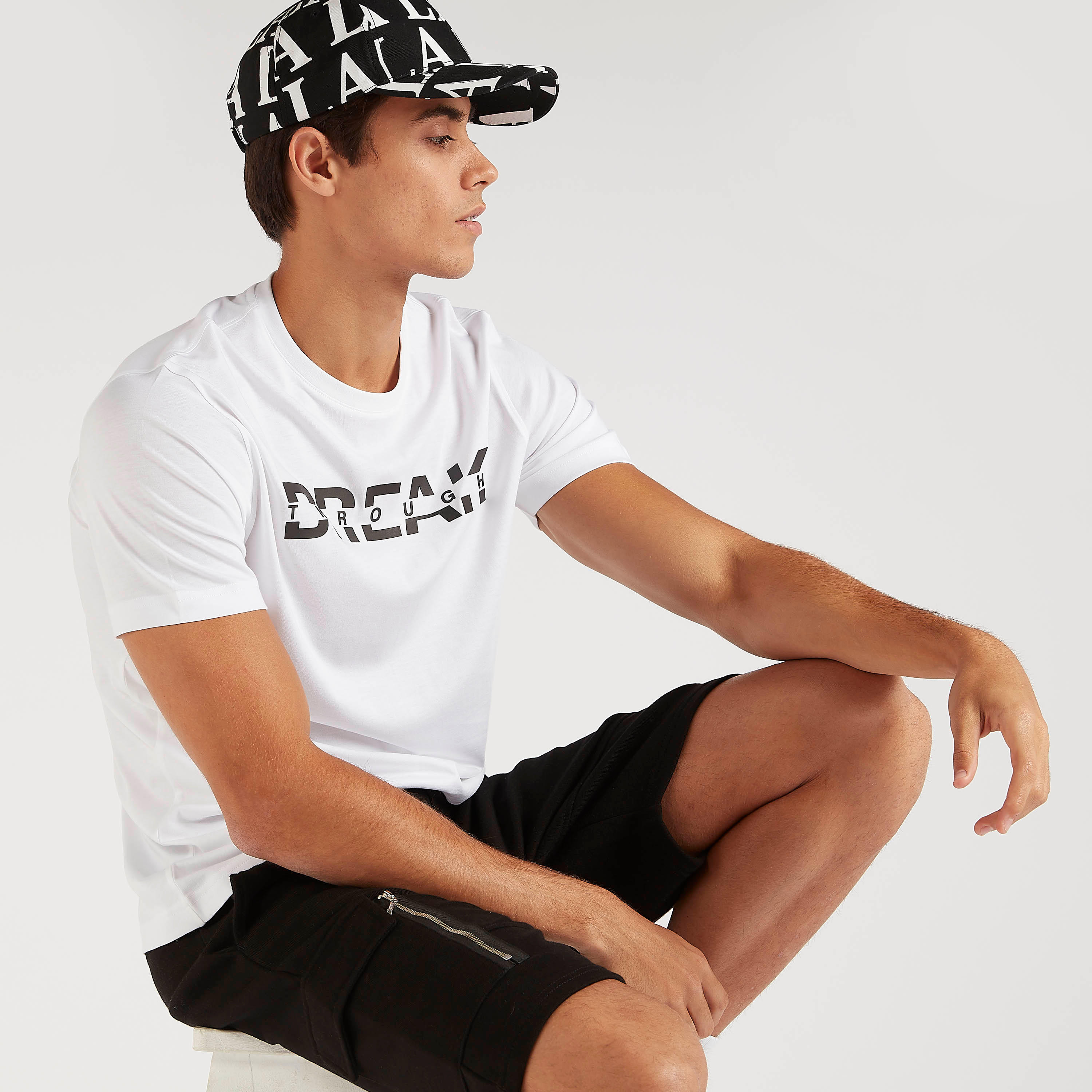 Printed T-shirt with Short Sleeves and Crew Neck-men-clothing-tshirtsandpolos-tshirts-image-1
