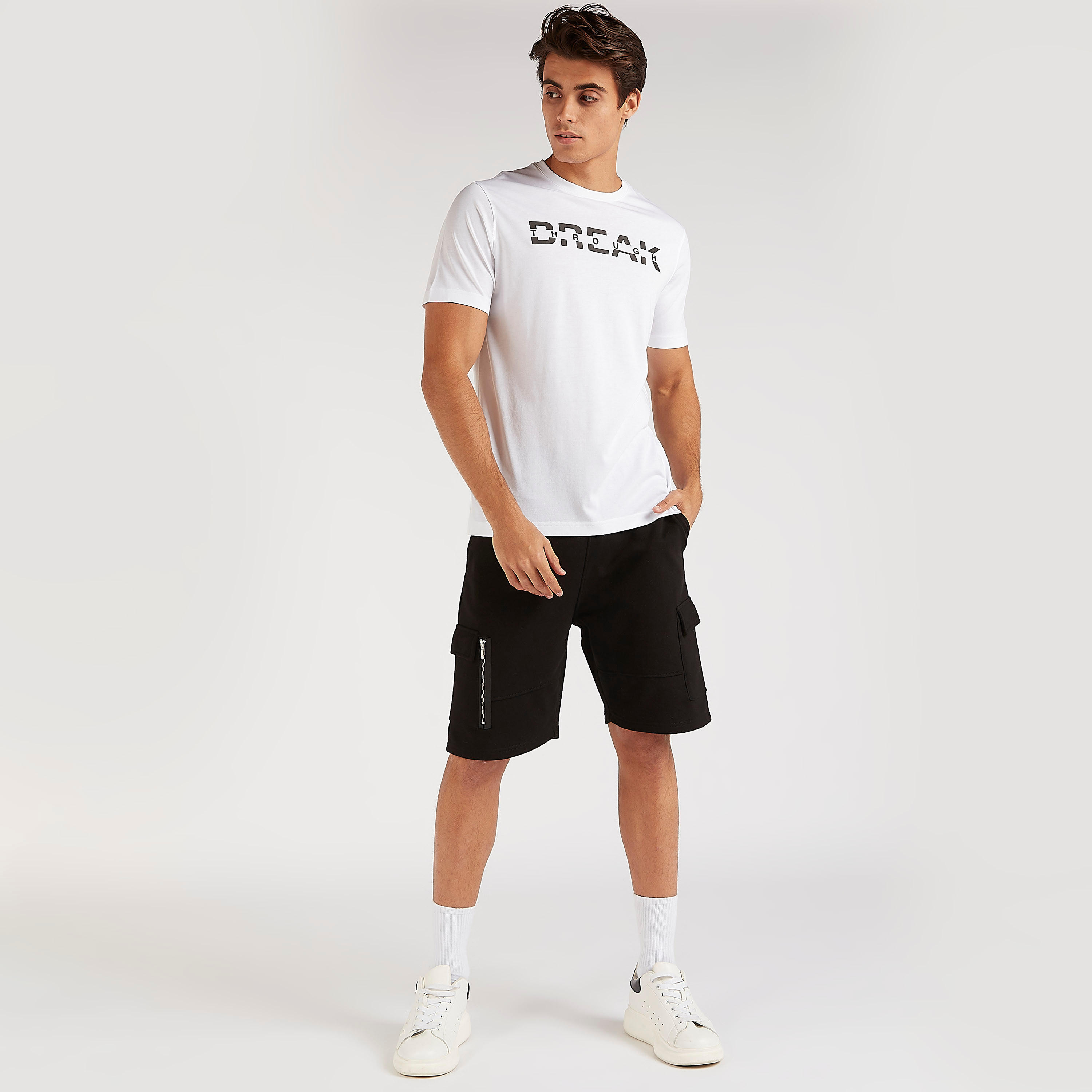 Printed T-shirt with Short Sleeves and Crew Neck-men-clothing-tshirtsandpolos-tshirts-image-3