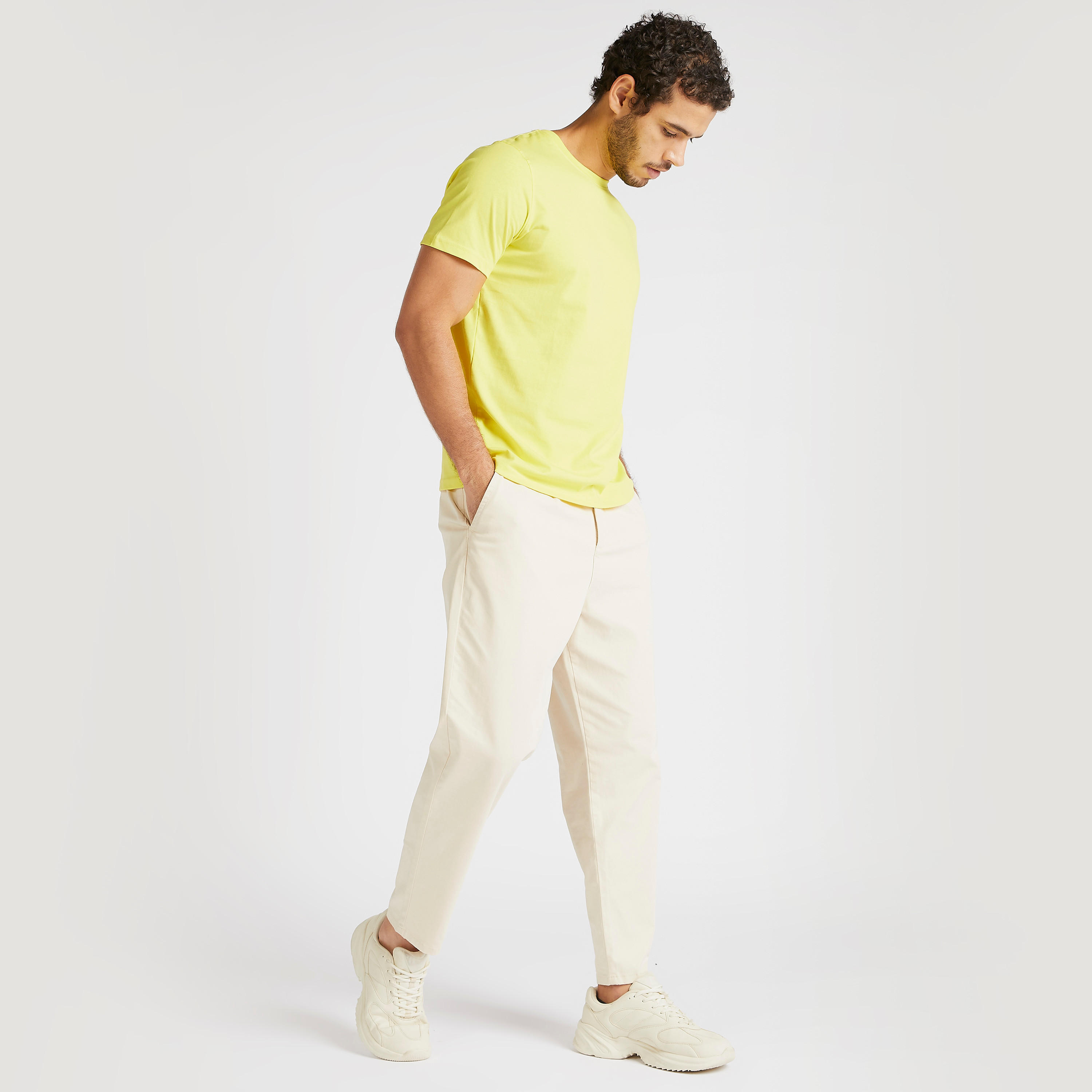 Solid T-shirt with Short Sleeves and Crew Neck-men-clothing-tshirtsandpolos-tshirts-image-2
