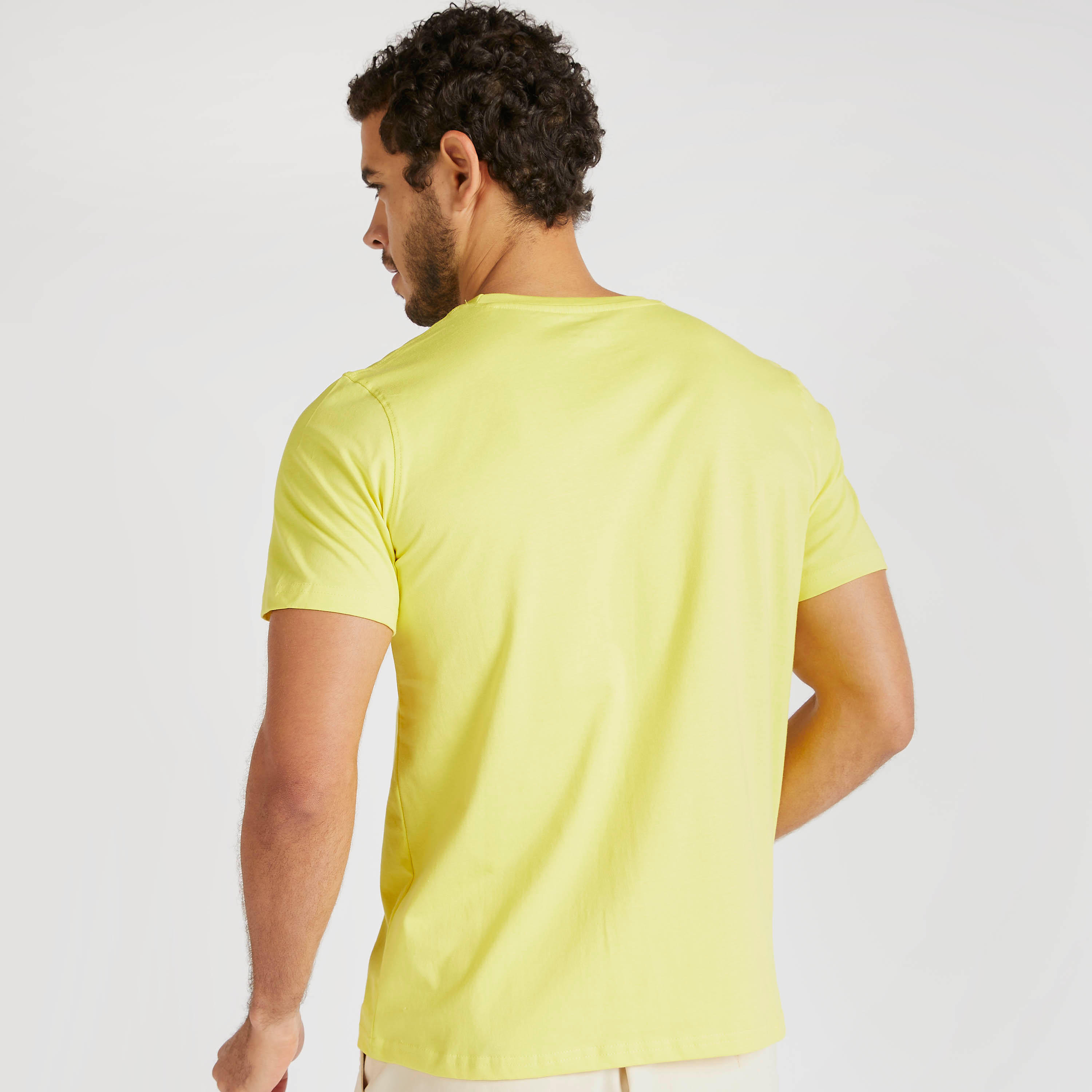 Solid T-shirt with Short Sleeves and Crew Neck-men-clothing-tshirtsandpolos-tshirts-image-4