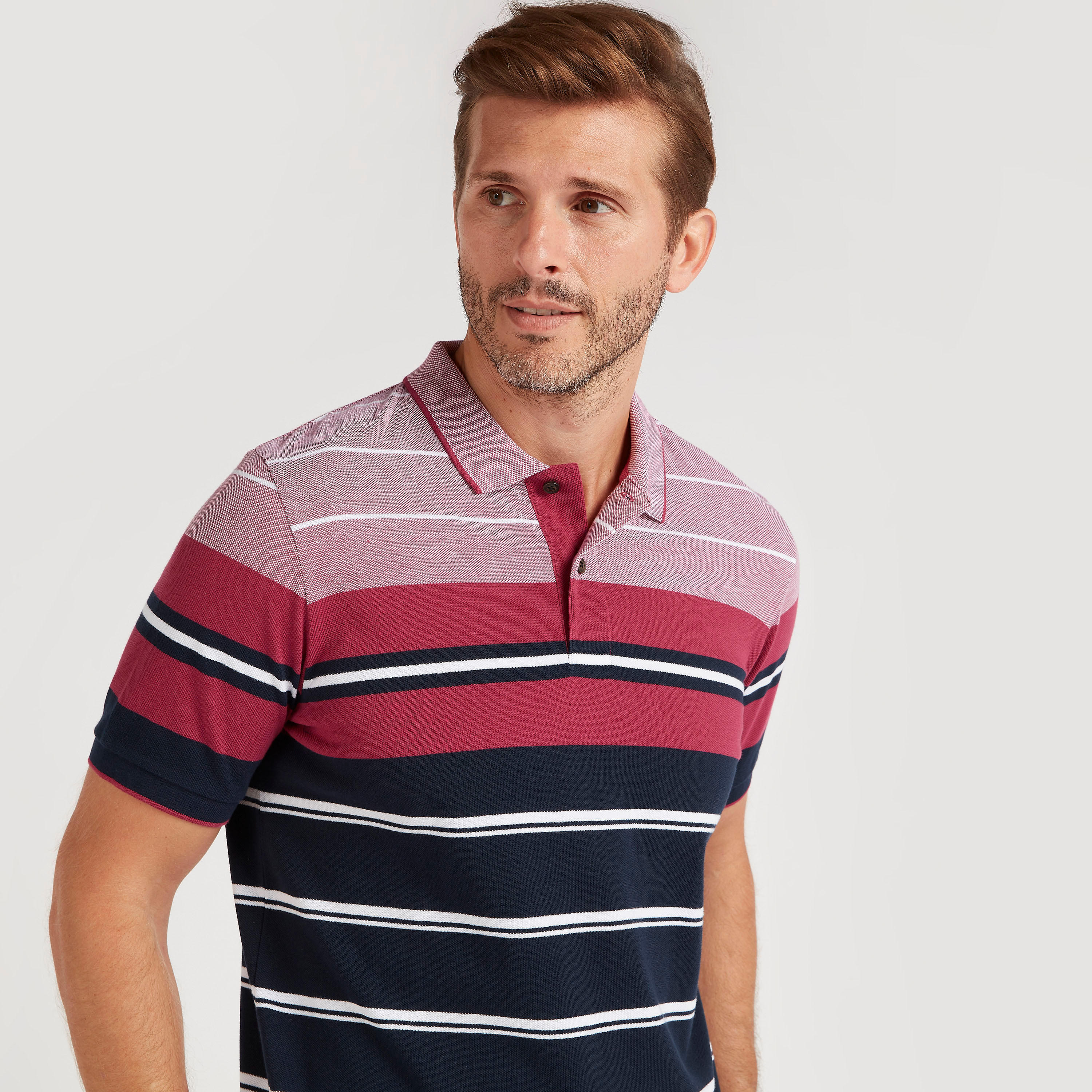 Stripe-Tipped Polo T-shirt with Short Sleeves-men-clothing-tshirtsandpolos-polos-image-3