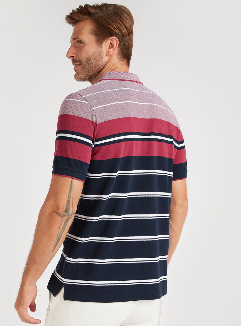 Stripe-Tipped Polo T-shirt with Short Sleeves-men-clothing-tshirtsandpolos-polos-image-4