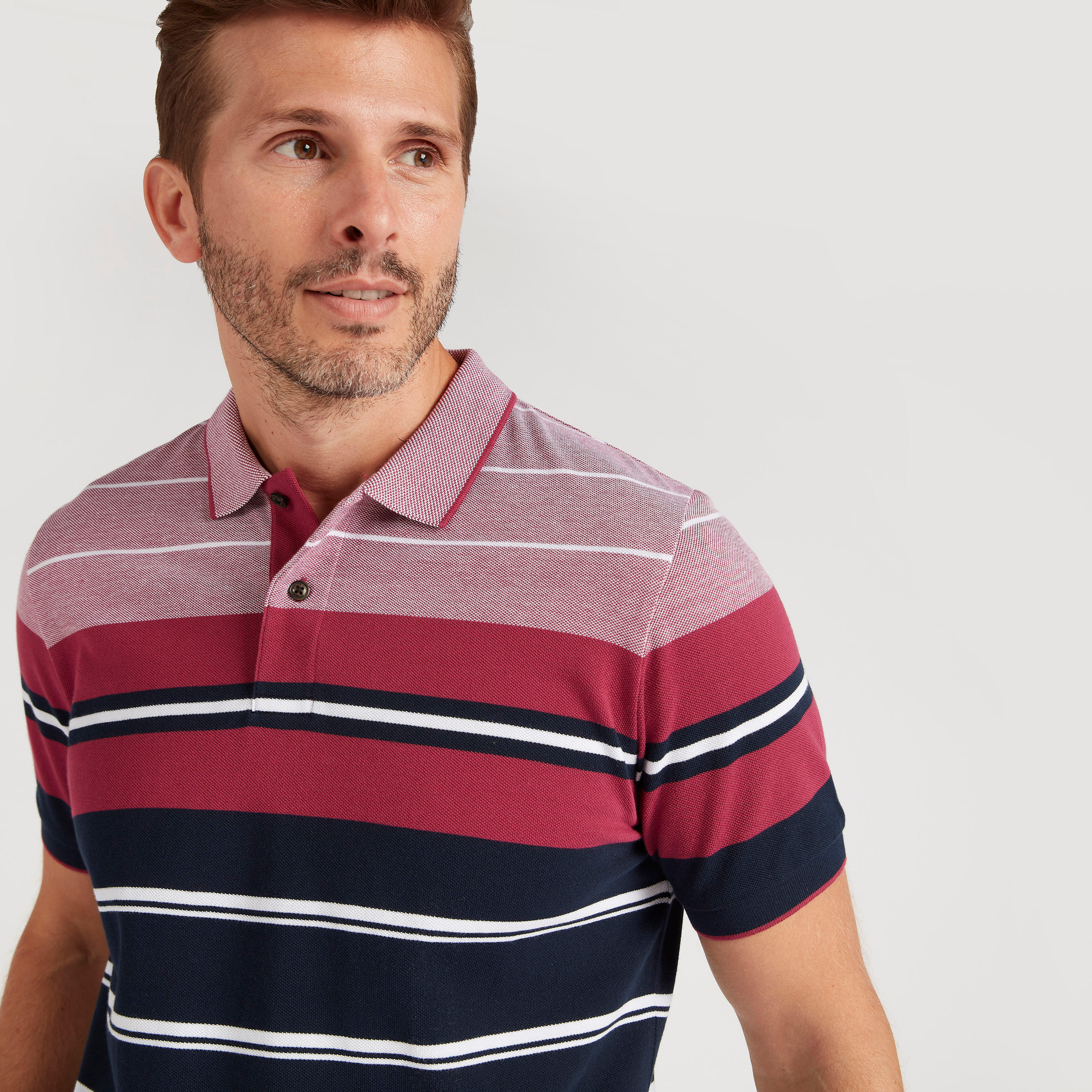 Stripe-Tipped Polo T-shirt with Short Sleeves-men-clothing-tshirtsandpolos-polos-image-5