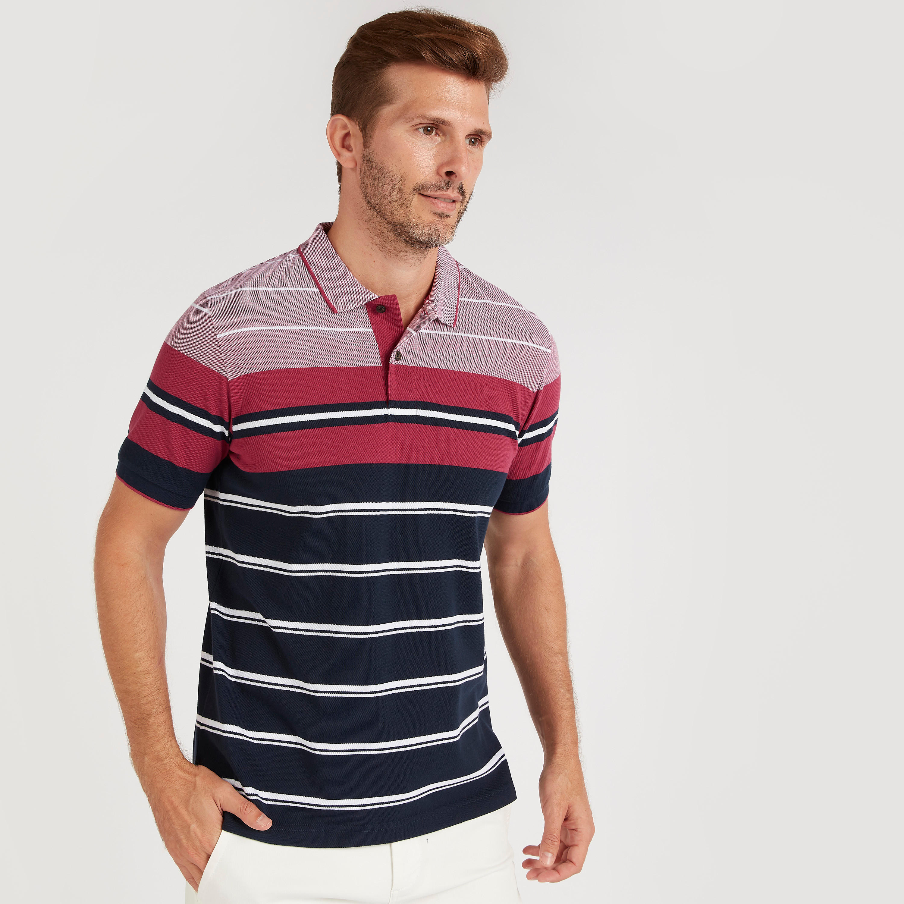 Stripe-Tipped Polo T-shirt with Short Sleeves-men-clothing-tshirtsandpolos-polos-image-7