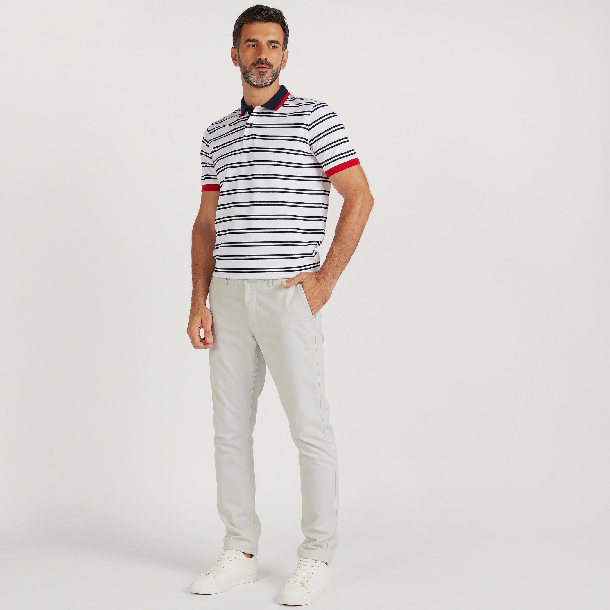 تيشيرت بولو مخطّط بأكمام قصيرة-men-clothing-tshirtsandpolos-polos-image-2