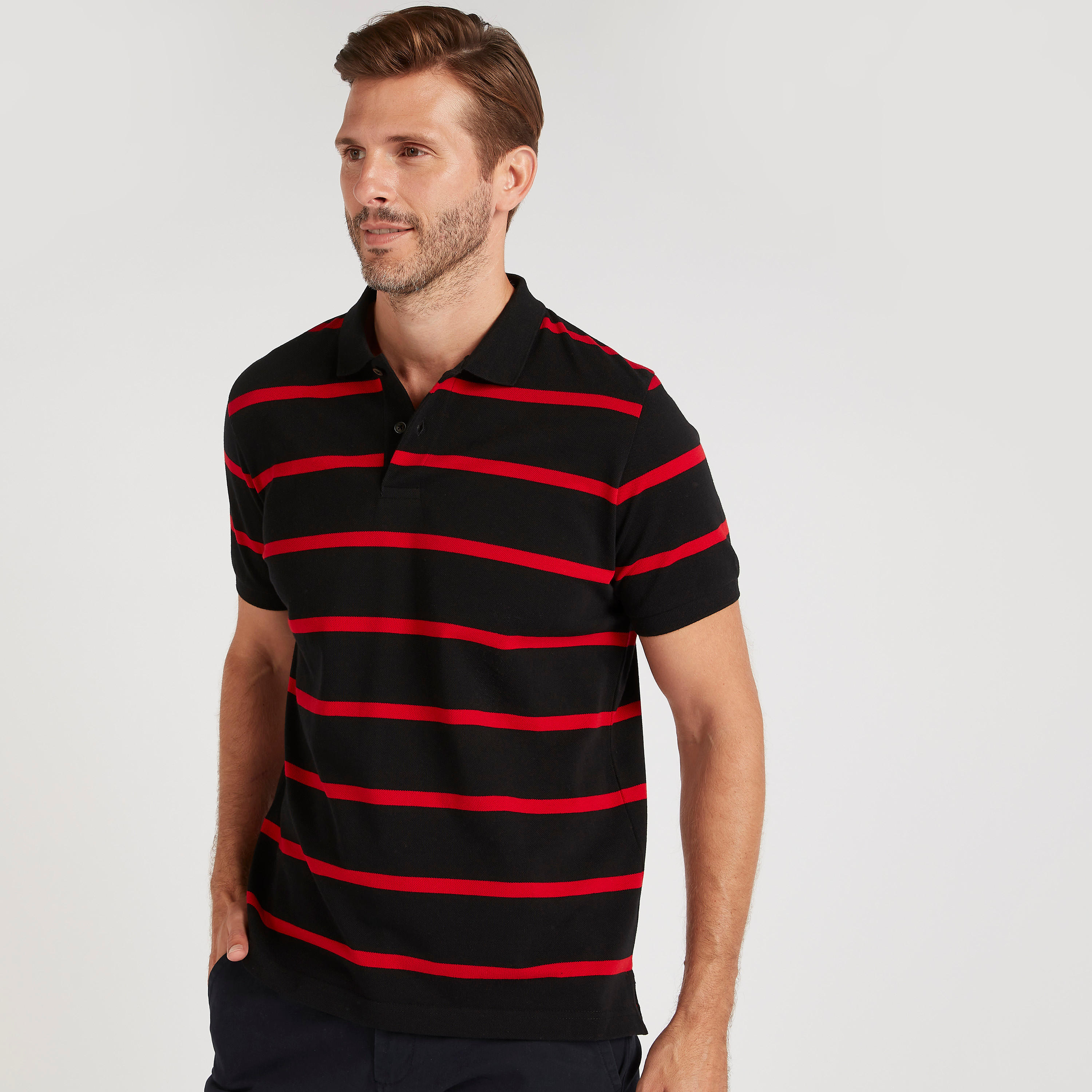 تيشيرت بولو مخطّط بأكمام قصيرة-men-clothing-tshirtsandpolos-polos-image-6