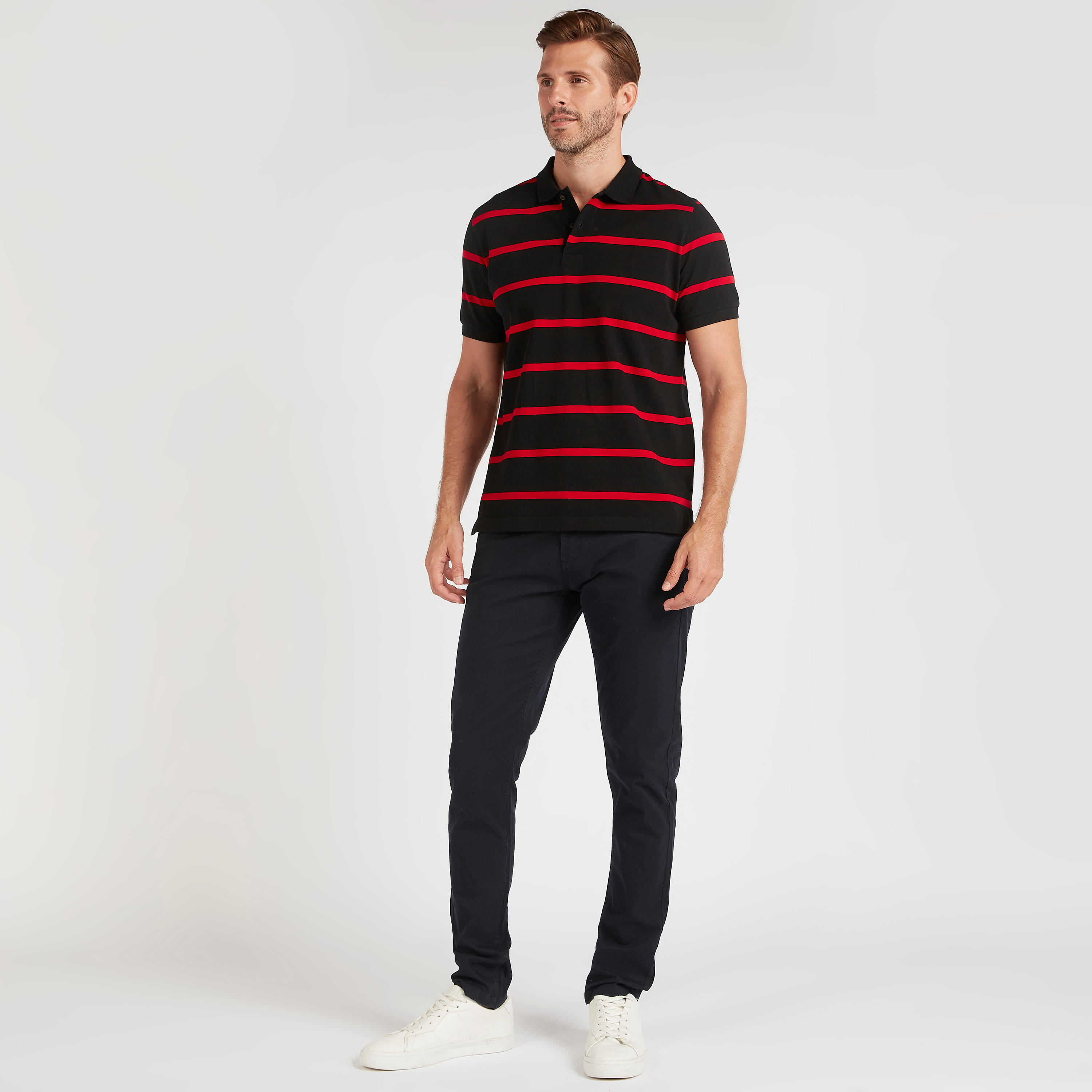 تيشيرت بولو مخطّط بأكمام قصيرة-men-clothing-tshirtsandpolos-polos-image-5