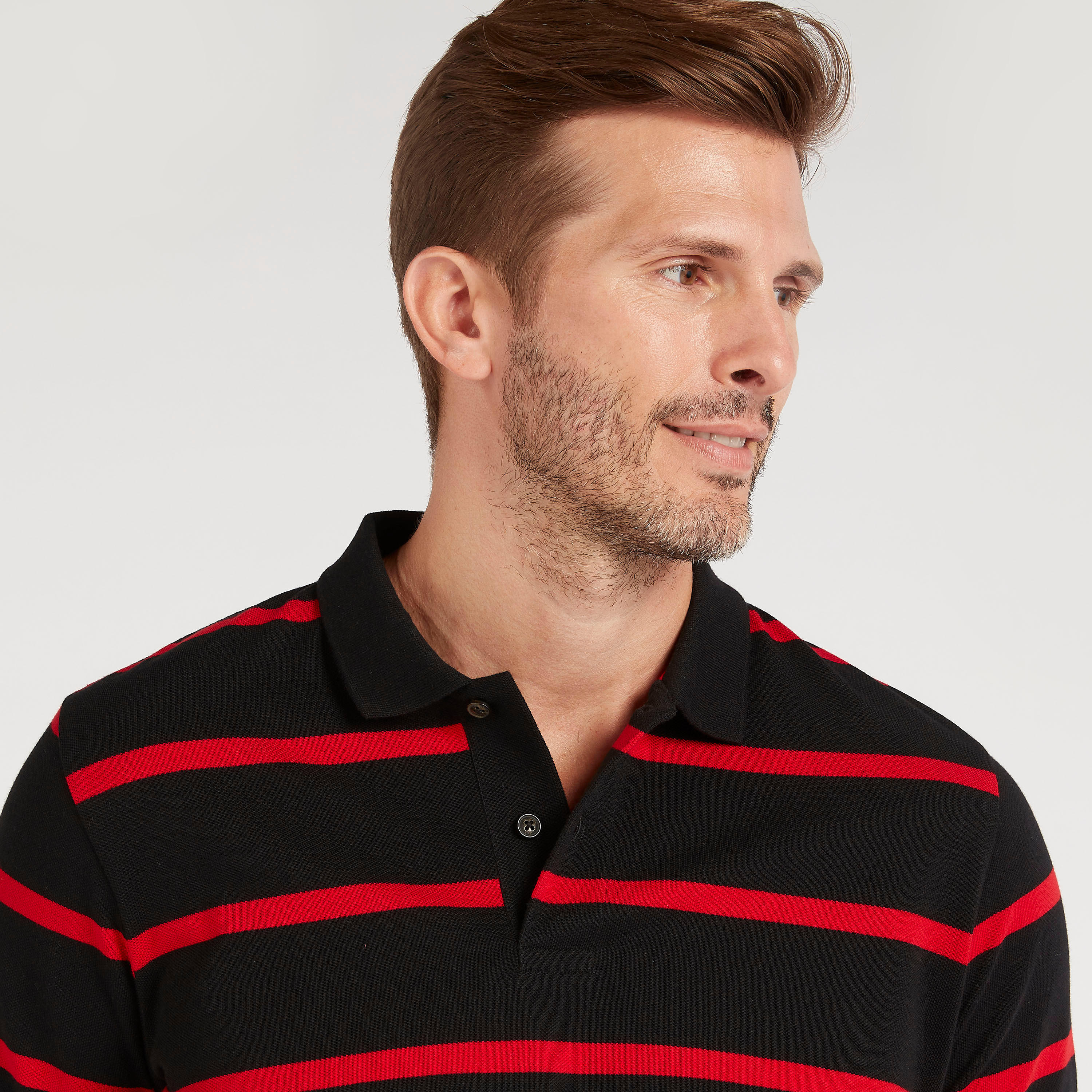 تيشيرت بولو مخطّط بأكمام قصيرة-men-clothing-tshirtsandpolos-polos-image-4