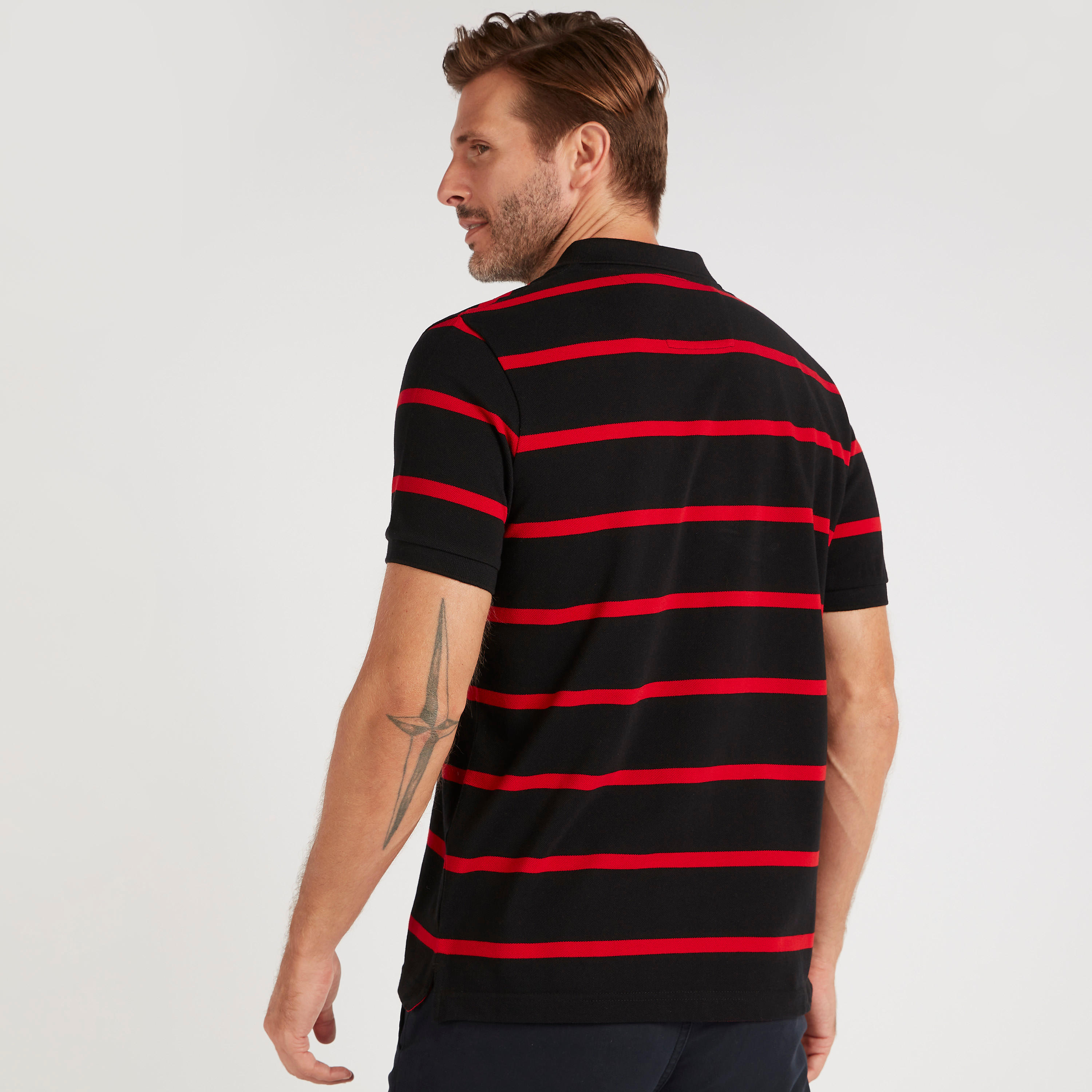 تيشيرت بولو مخطّط بأكمام قصيرة-men-clothing-tshirtsandpolos-polos-image-3