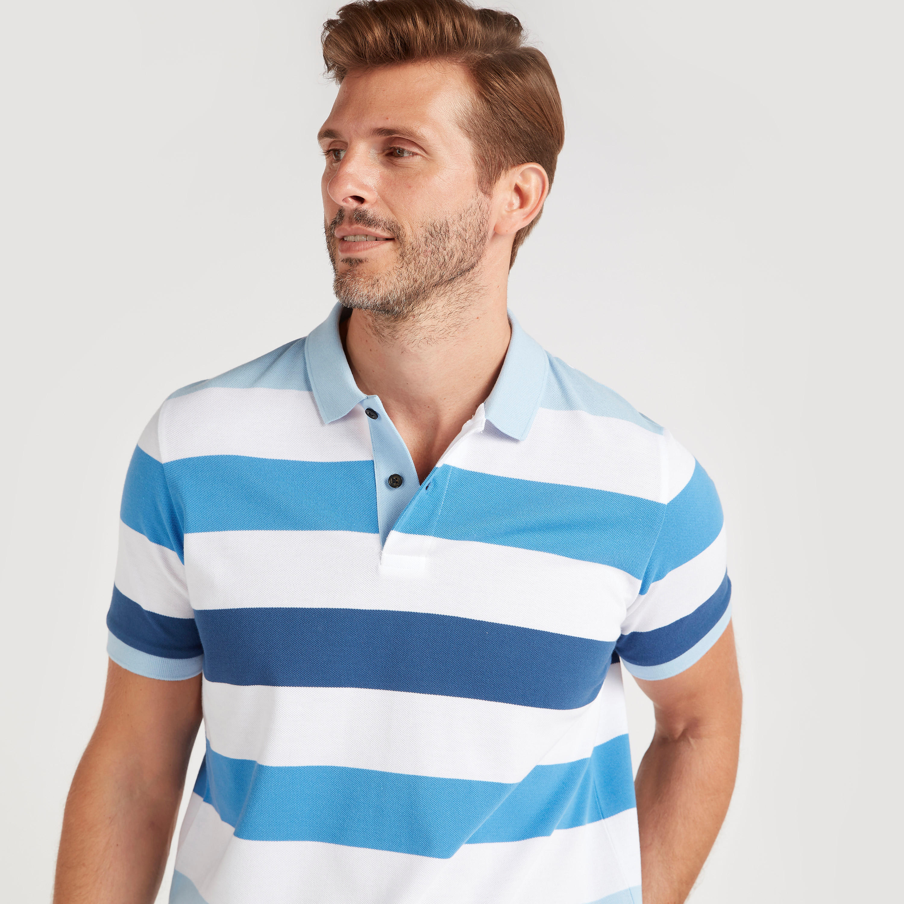 تيشيرت بولو مخطّط بأكمام قصيرة-men-clothing-tshirtsandpolos-polos-image-3