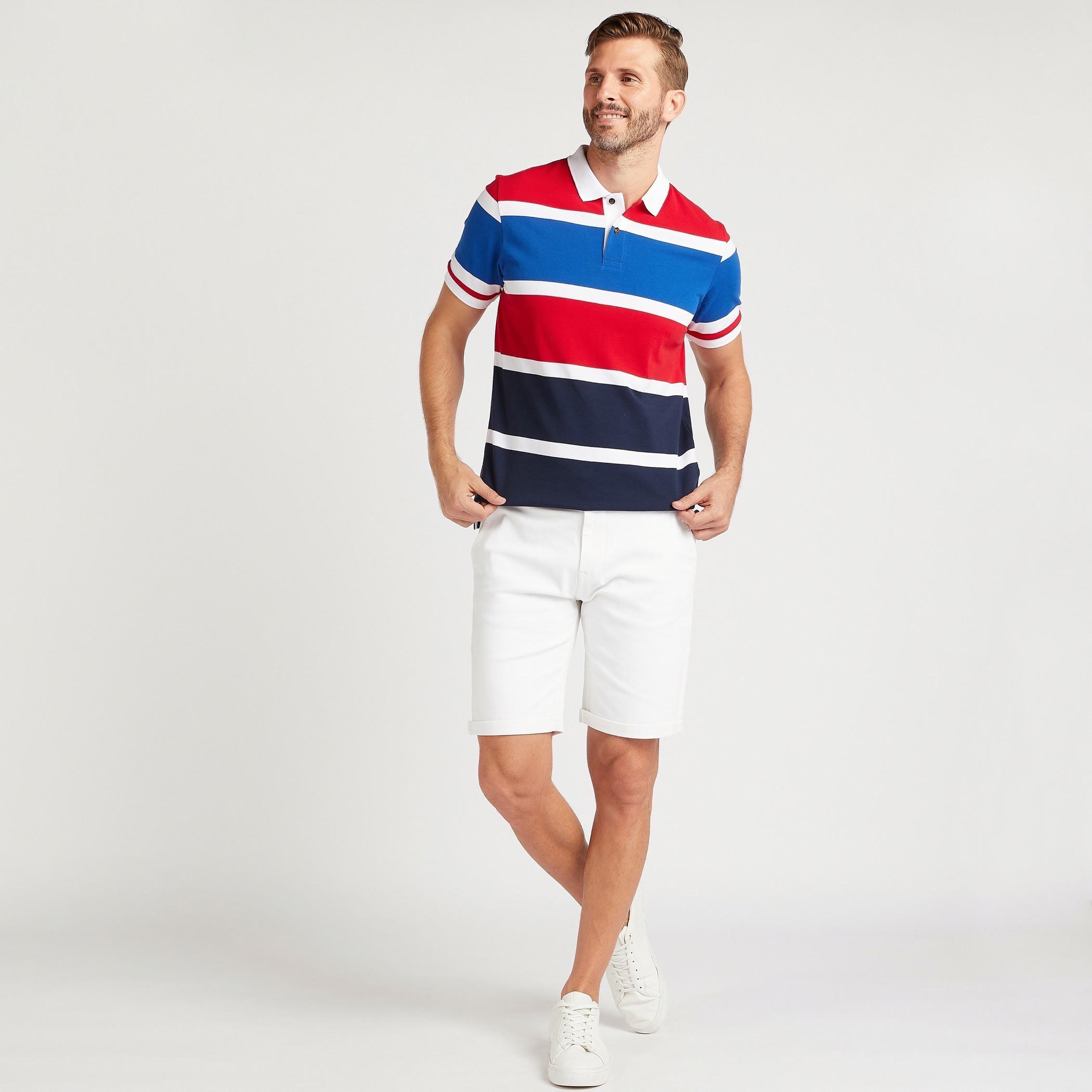 تيشيرت بولو مخطّط بأكمام قصيرة-men-clothing-tshirtsandpolos-polos-image-2