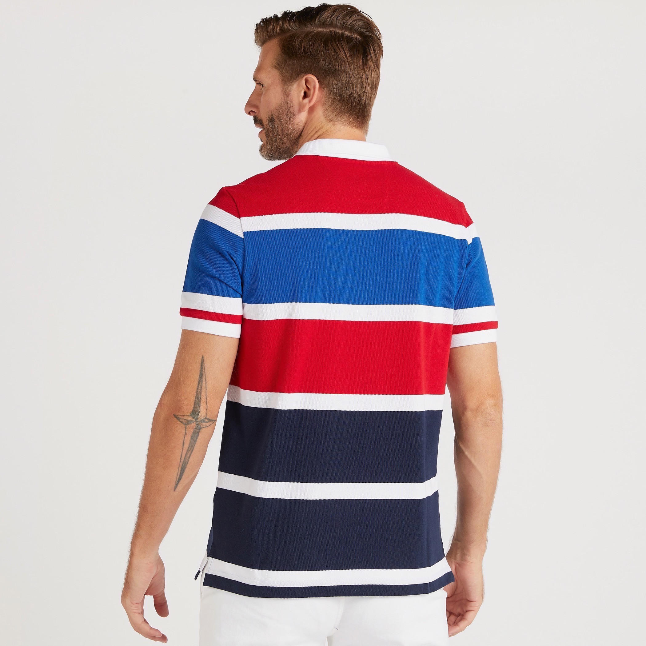 تيشيرت بولو مخطّط بأكمام قصيرة-men-clothing-tshirtsandpolos-polos-image-4