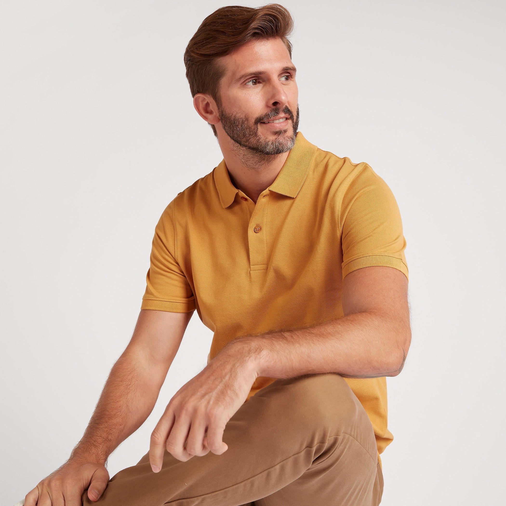 تيشيرت بولو سادة بأكمام قصيرة-men-clothing-tshirtsandpolos-polos-image-5