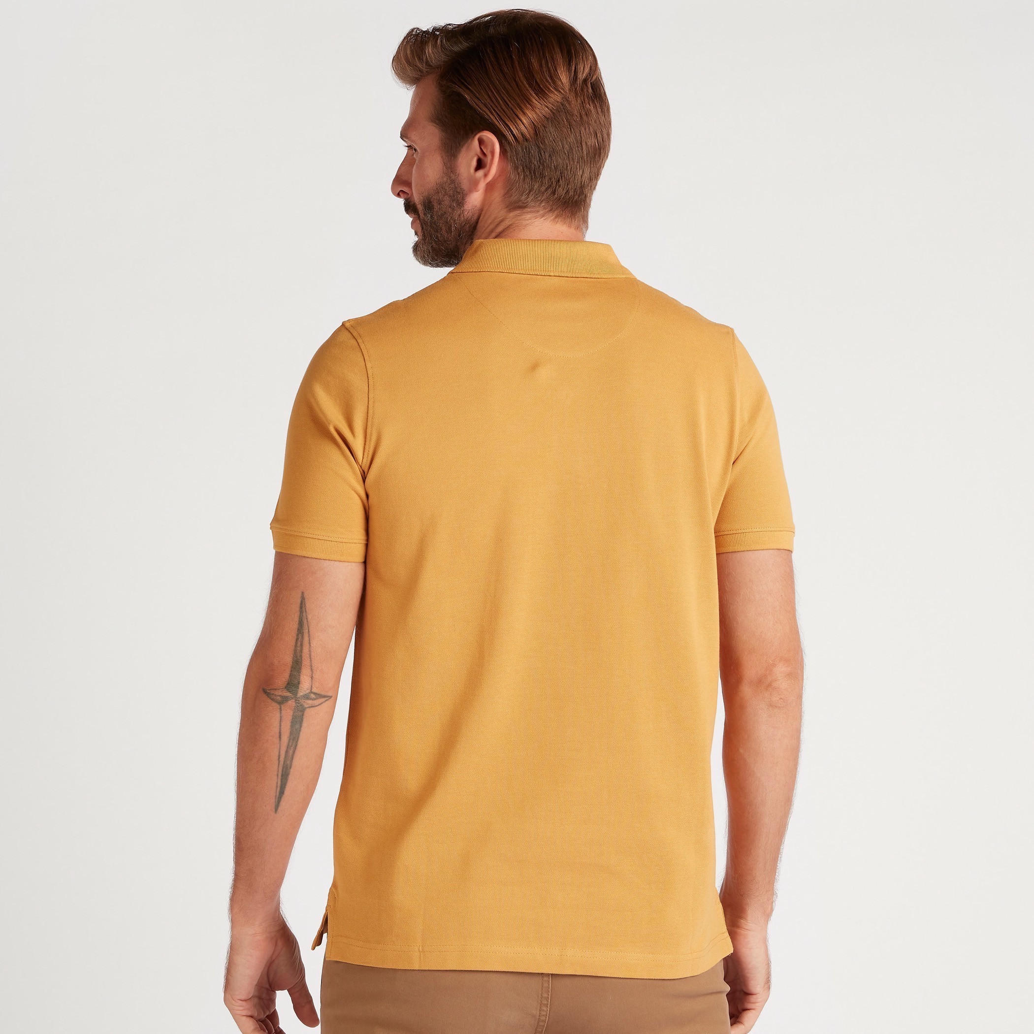تيشيرت بولو سادة بأكمام قصيرة-men-clothing-tshirtsandpolos-polos-image-2