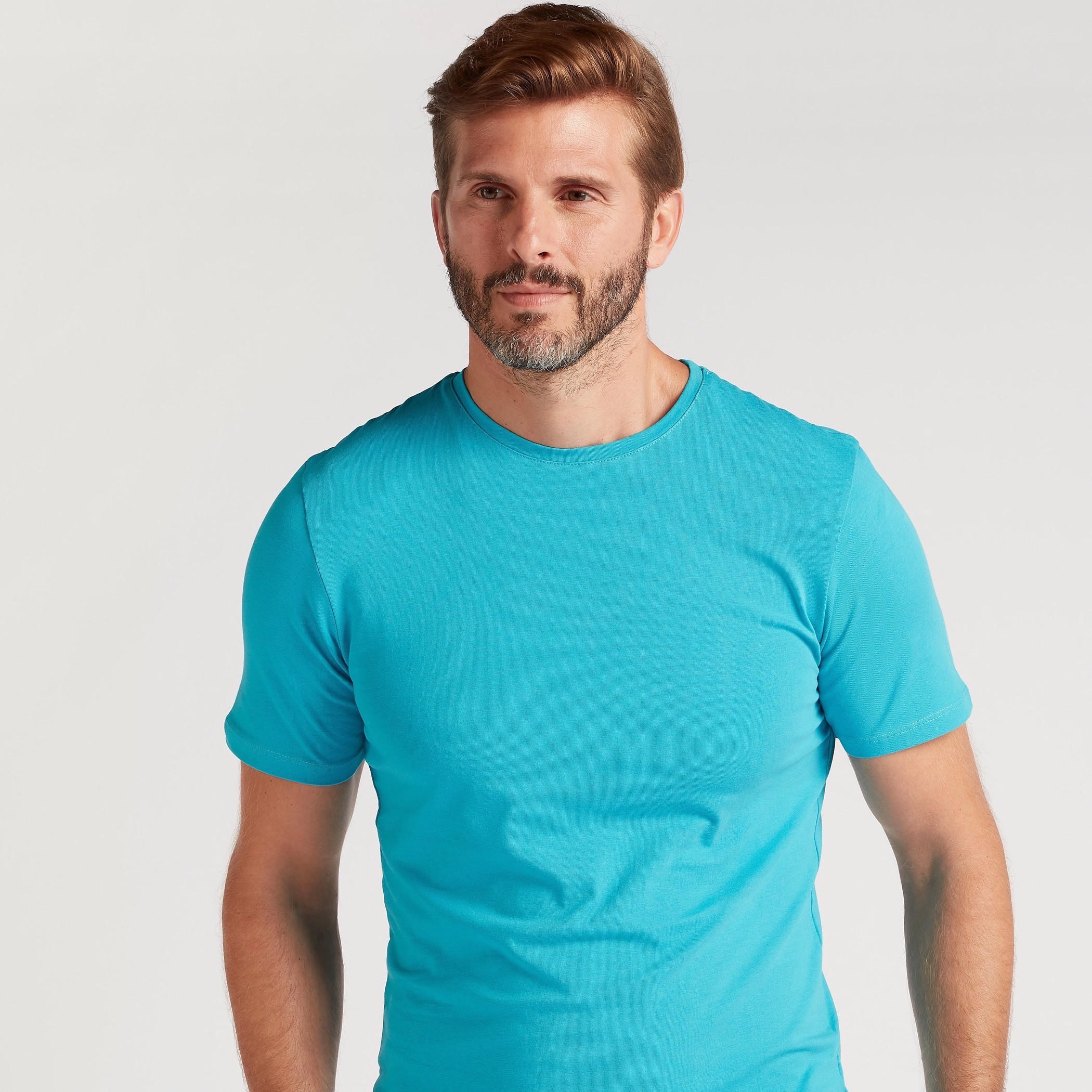 Solid T-shirt with Short Sleeves and Crew Neck-men-clothing-tshirtsandpolos-tshirts-image-1
