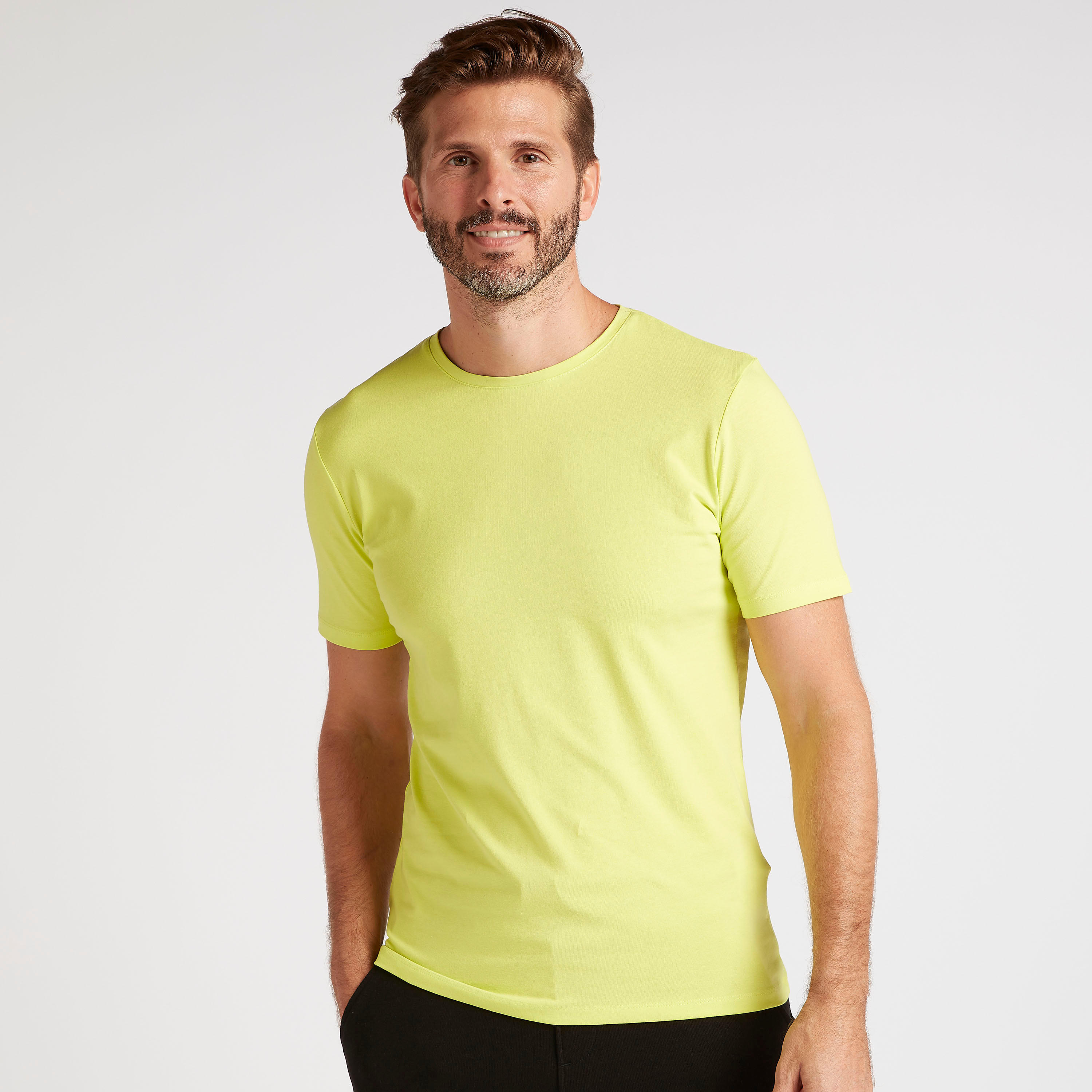Solid T-shirt with Short Sleeves and Crew Neck-men-clothing-tshirtsandpolos-tshirts-image-1