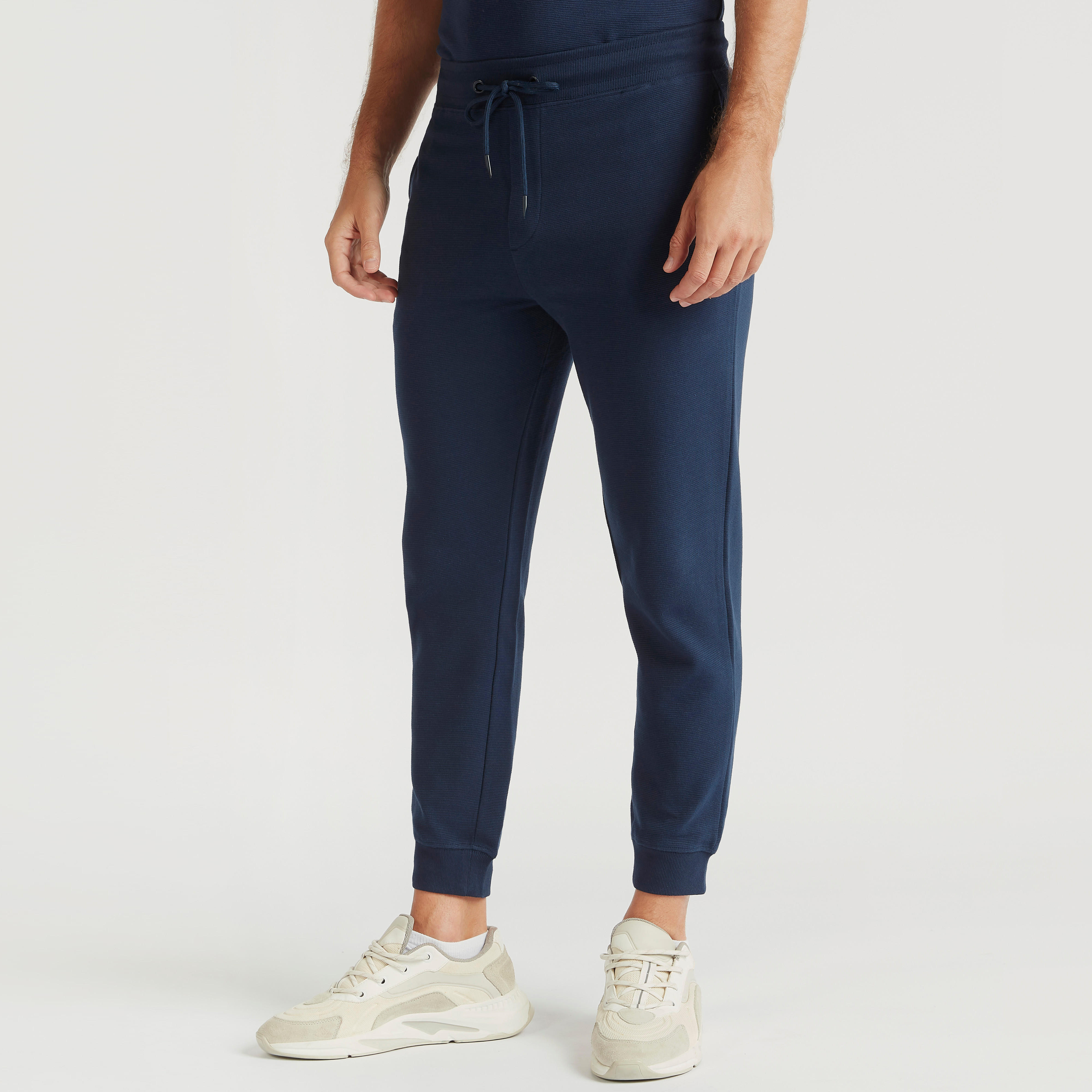 Solid Joggers with Drawstring and Pockets-men-clothing-bottoms-joggers-image-1