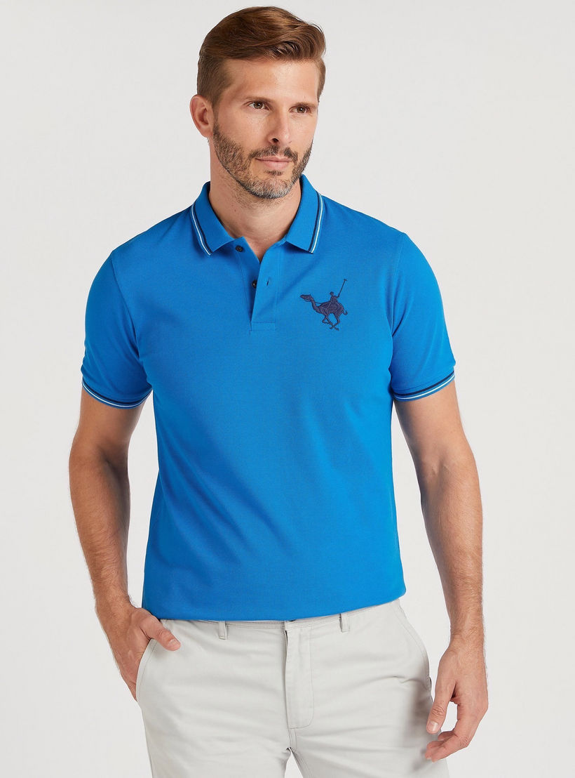 تيشيرت بولو سادة بأكمام قصيرة-men-clothing-tshirtsandpolos-polos-image-4