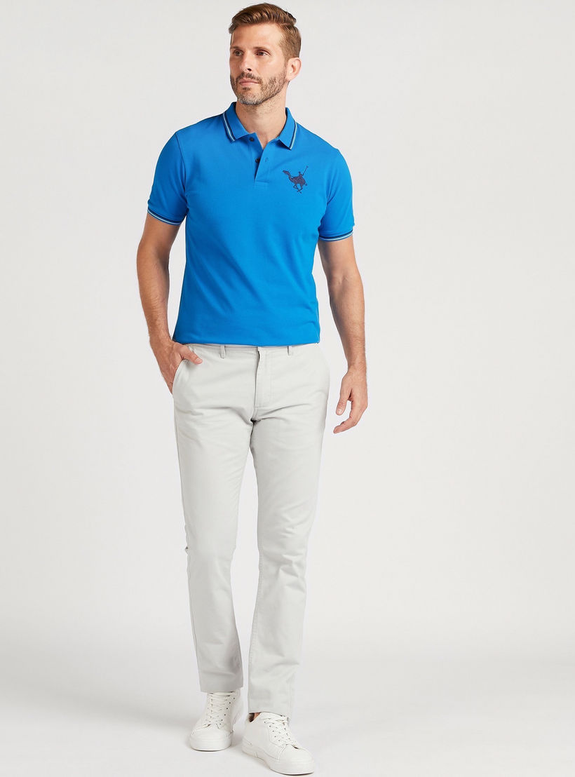 تيشيرت بولو سادة بأكمام قصيرة-men-clothing-tshirtsandpolos-polos-image-3