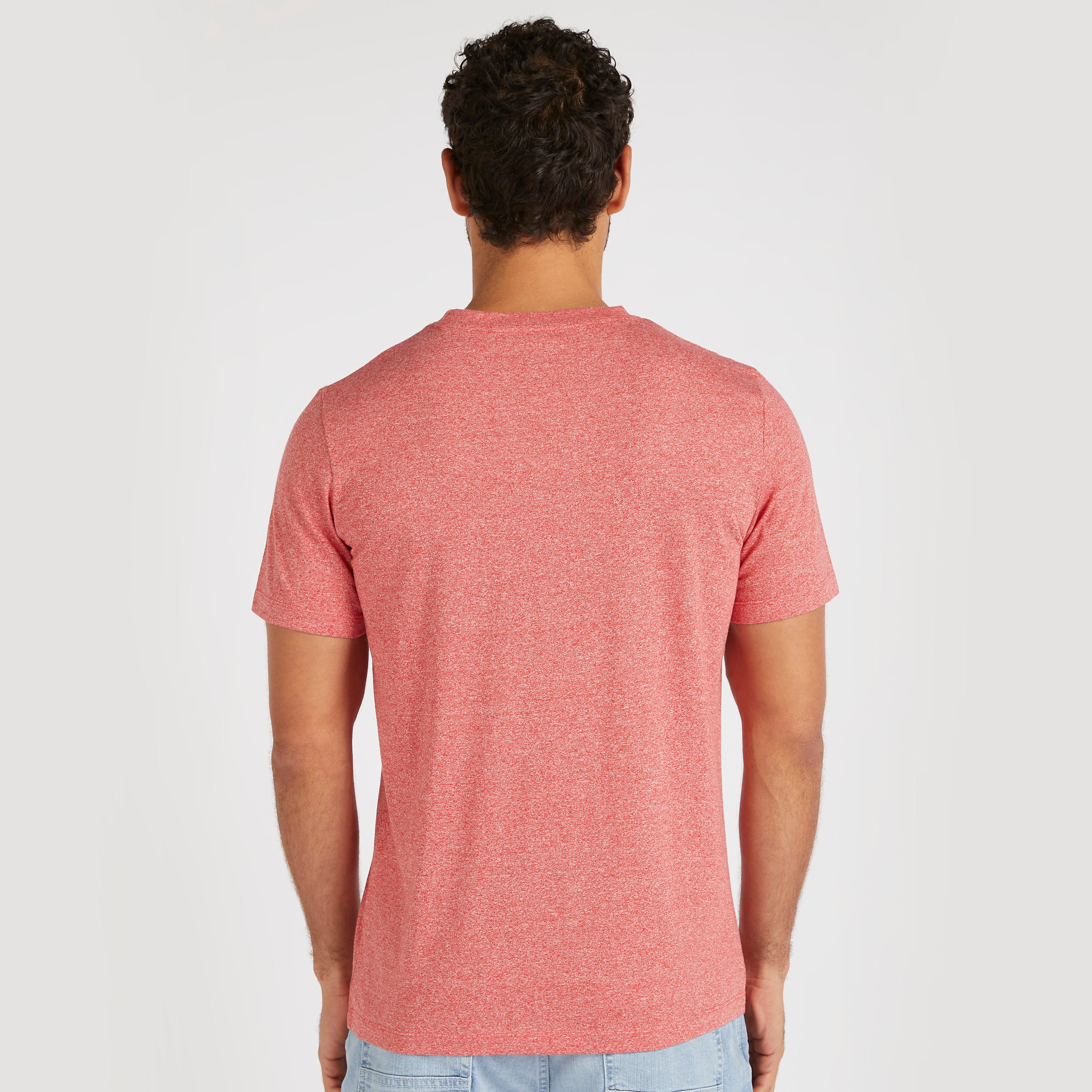 Solid T-shirt with Crew Neck and Short Sleeves-men-clothing-tshirtsandpolos-tshirts-image-4