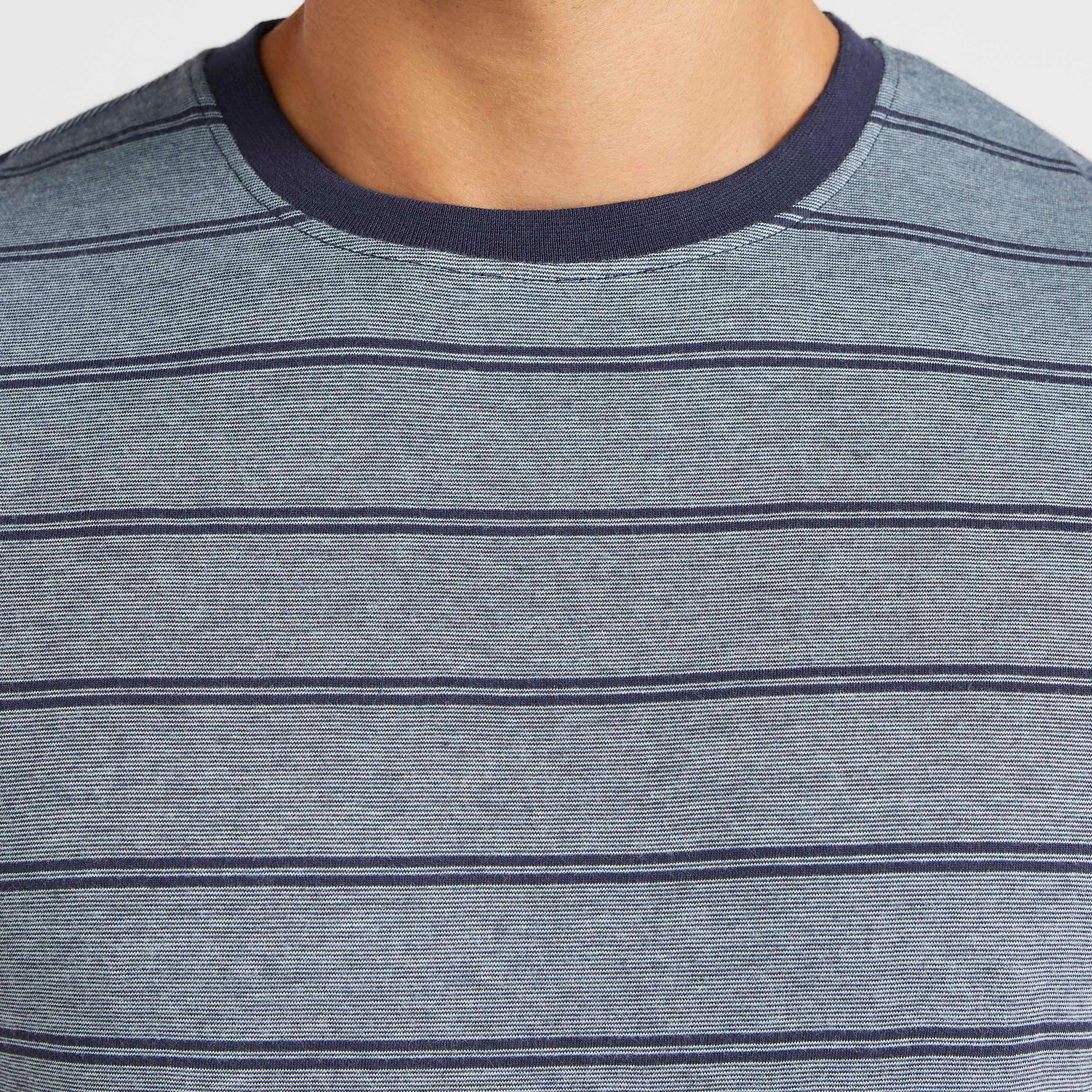 Striped T-shirt with Short Sleeves and Crew Neck-men-clothing-tshirtsandpolos-tshirts-image-3