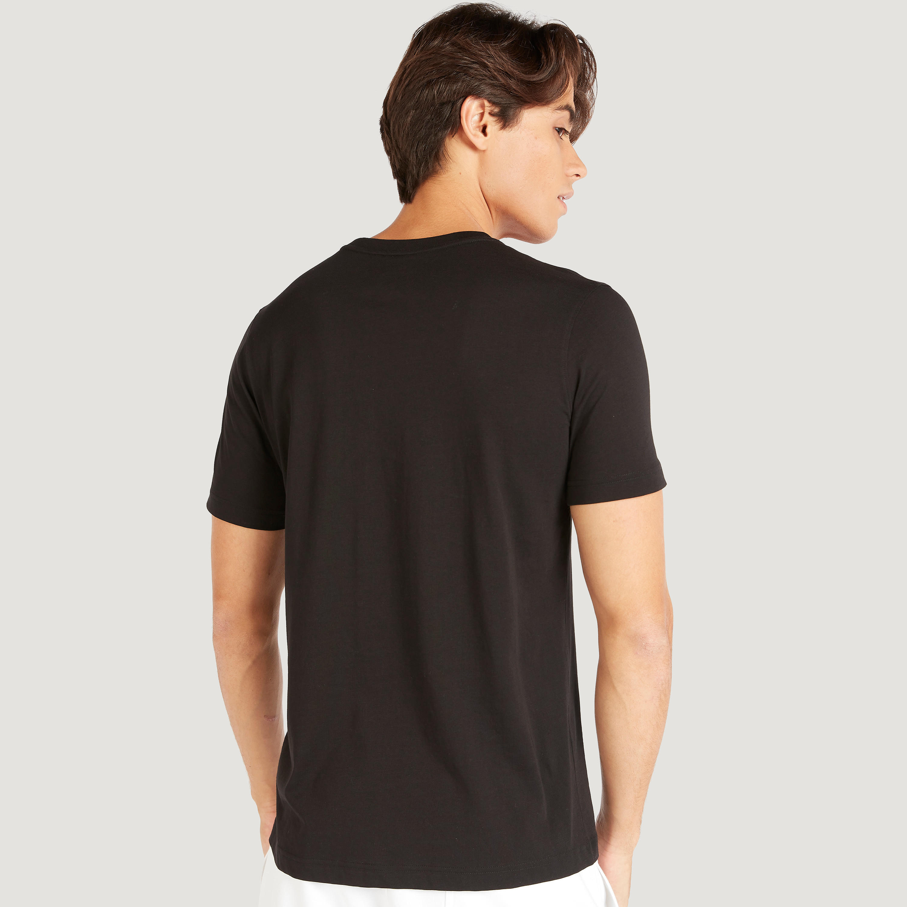 Printed Crew Neck T-shirt with Short Sleeves-men-clothing-tshirtsandpolos-tshirts-image-4