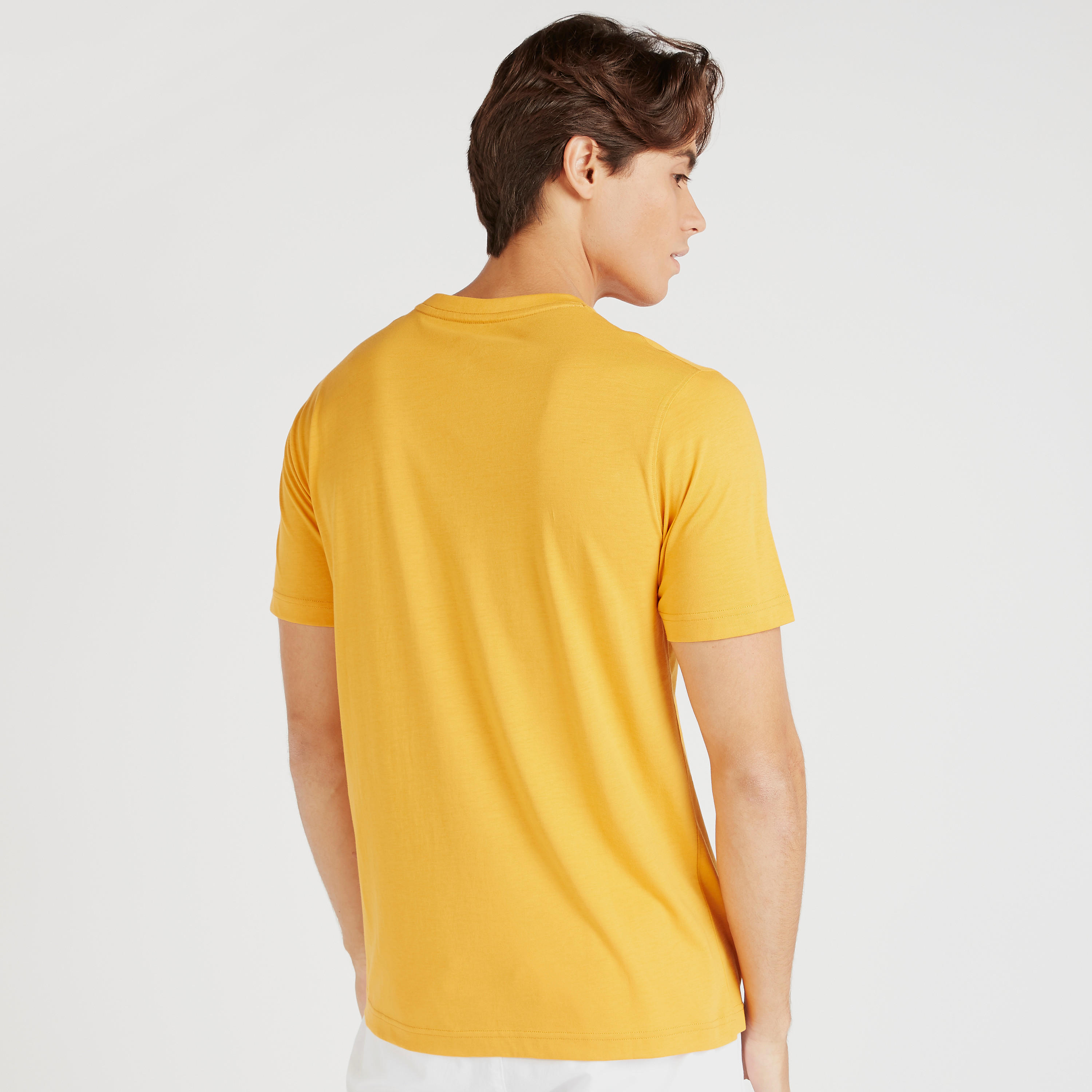 Typographic Print Crew Neck T-shirt with Short Sleeves-men-clothing-tshirtsandpolos-tshirts-image-4