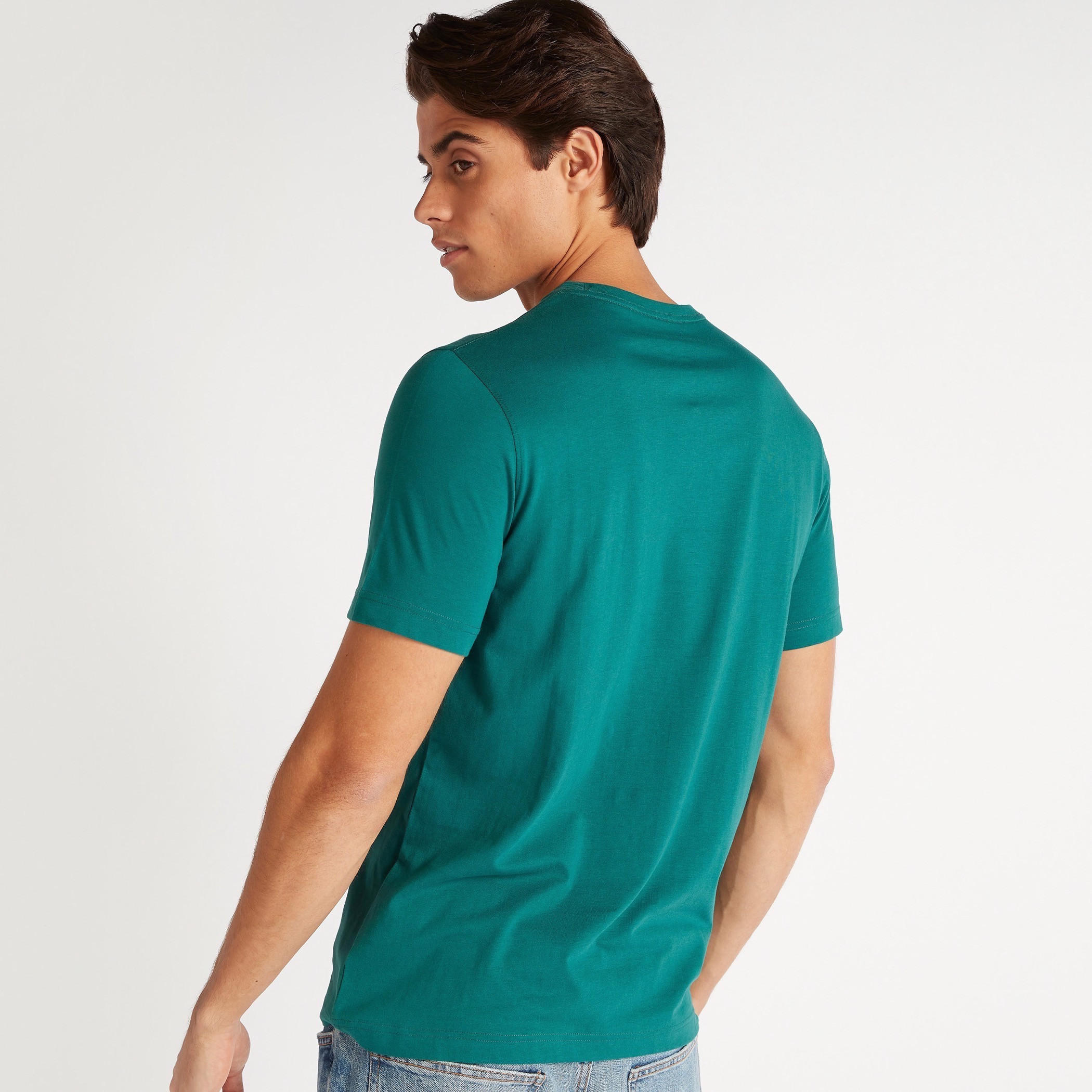 تيشيرت بقصة سليم وياقة ضيقة وأكمام قصيرة وطبعات-men-clothing-tshirtsandpolos-tshirts-image-4