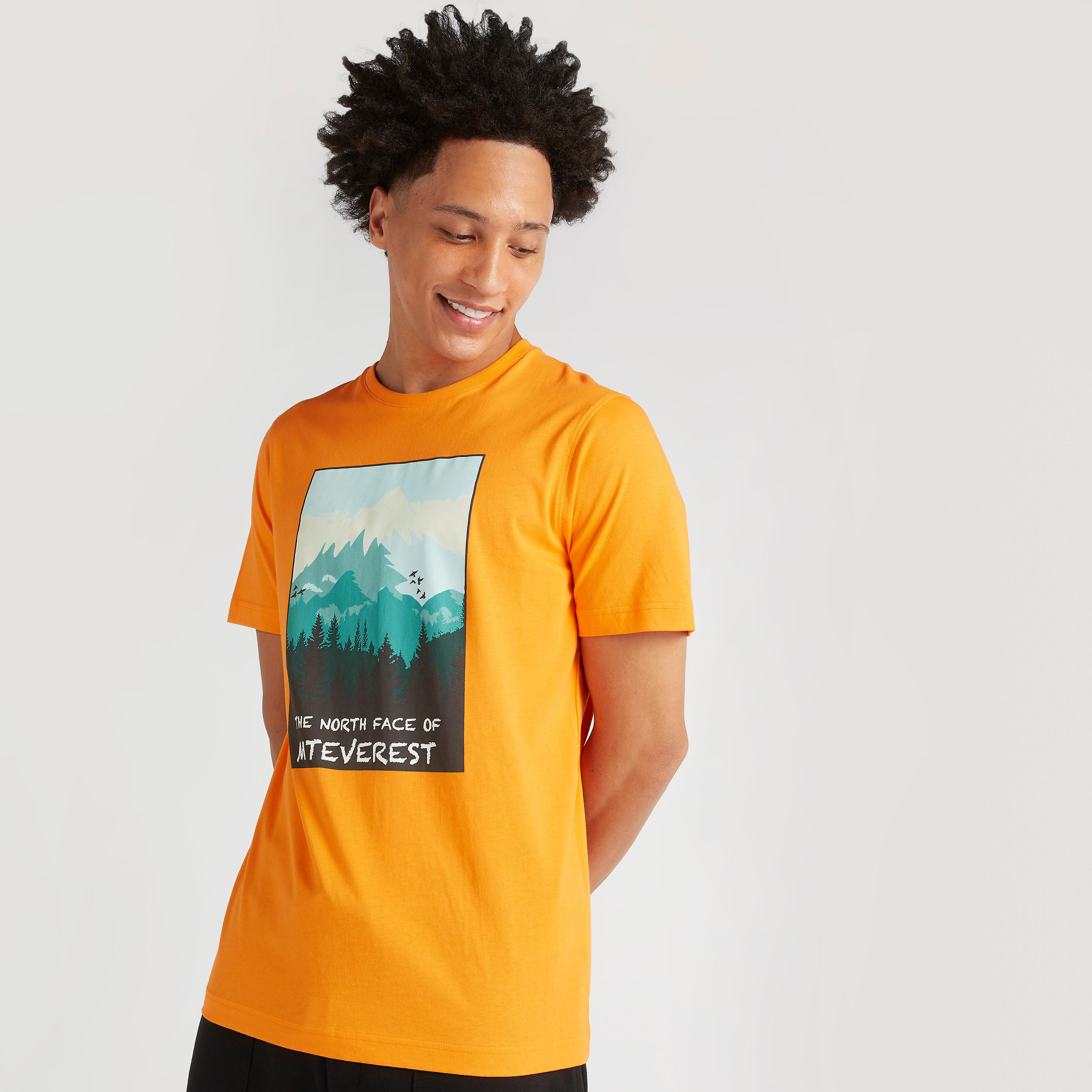 Printed Crew Neck T-shirt with Short Sleeves-men-clothing-tshirtsandpolos-tshirts-image-1