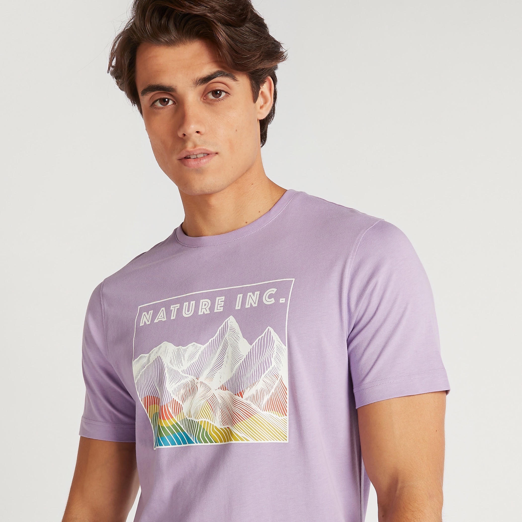 Graphic Print T-shirt with Crew Neck and Short Sleeves-men-clothing-tshirtsandpolos-tshirts-image-5