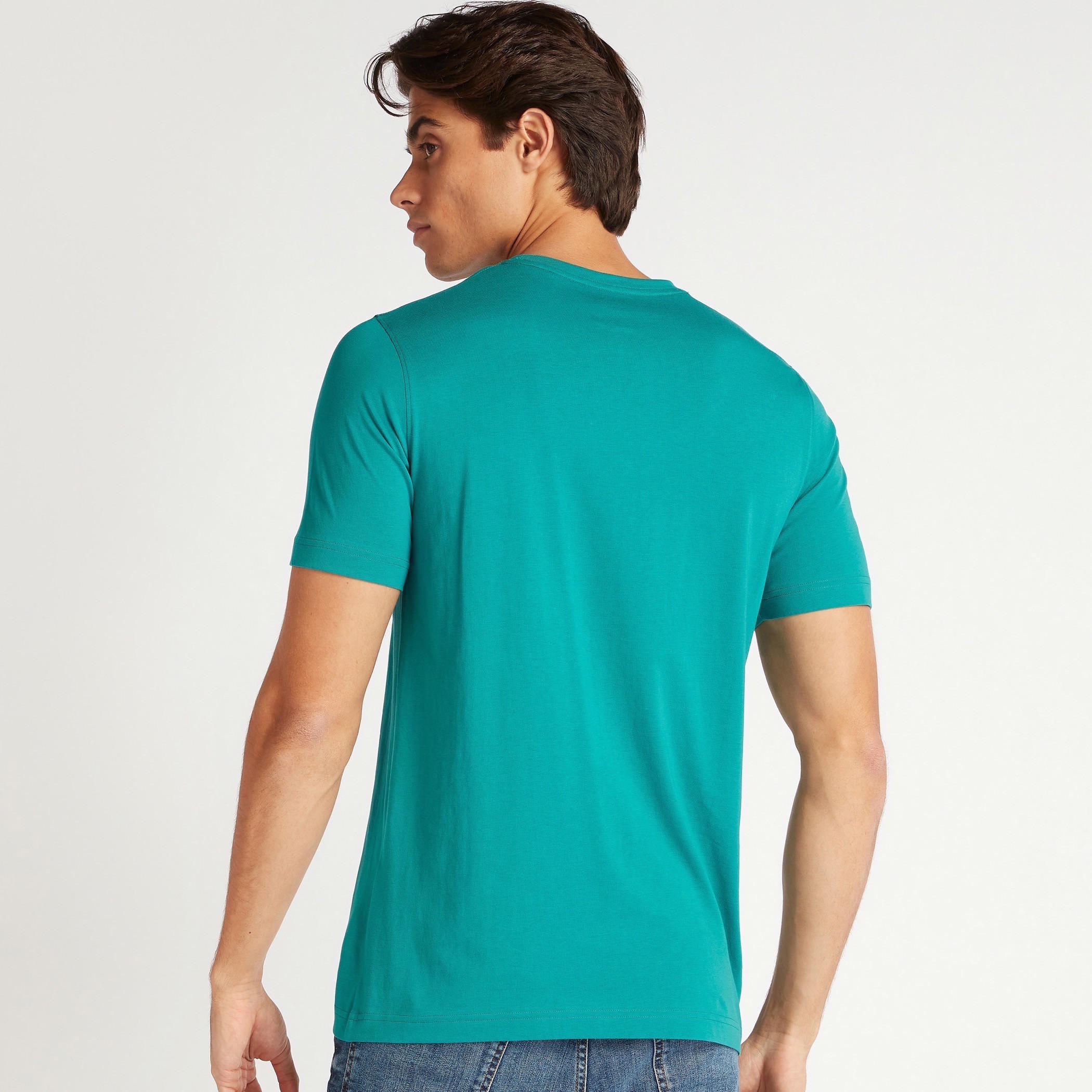 تيشيرت بقصة سليم وياقة ضيقة وأكمام قصيرة وطبعات-men-clothing-tshirtsandpolos-tshirts-image-4