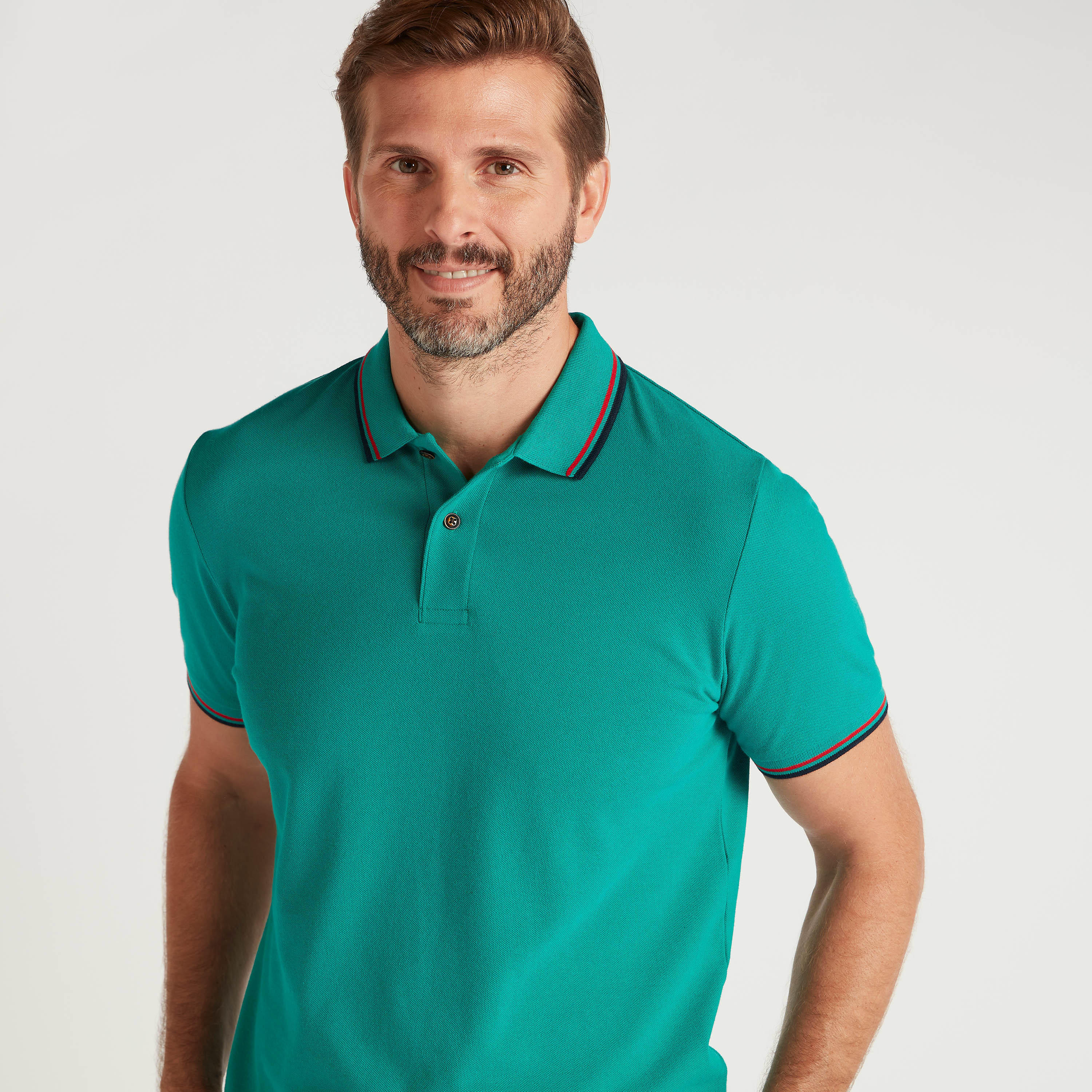 Solid Polo T-shirt with Tipping Detail-men-clothing-tshirtsandpolos-polos-image-5