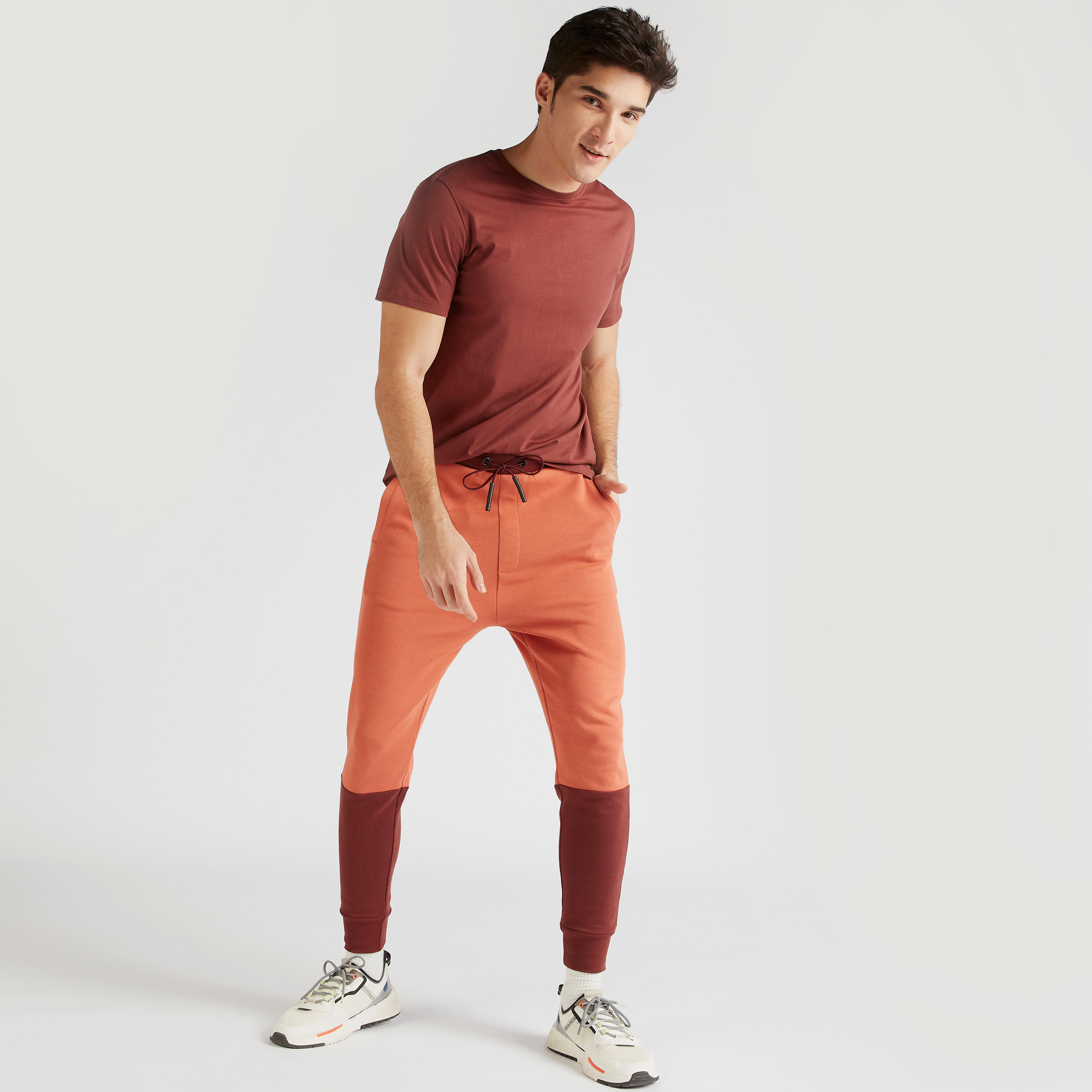 Solid Crew Neck T-shirt with Short Sleeves-men-clothing-tshirtsandpolos-tshirts-image-2