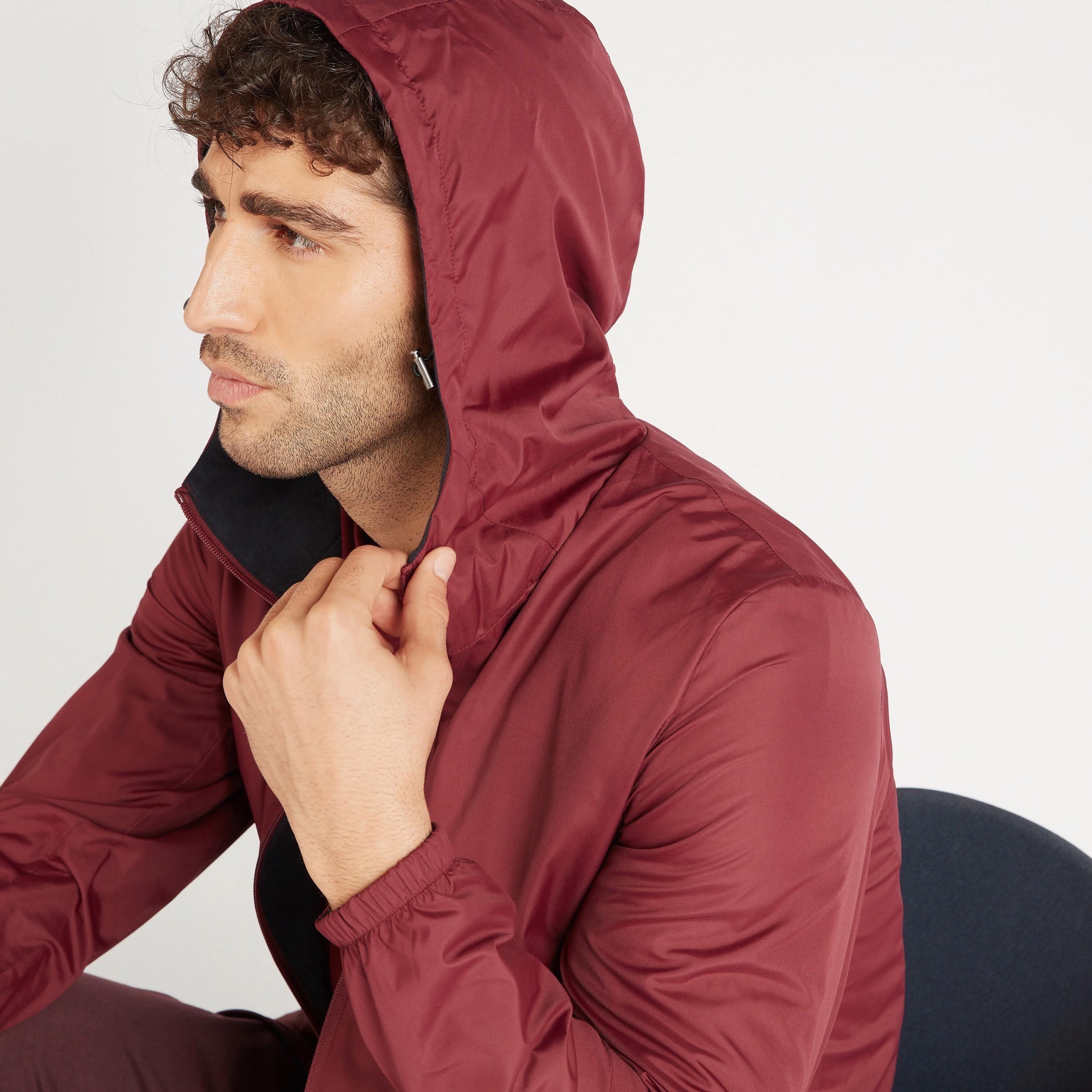 Solid Zip Through Lightweight Jacket with Long Sleeves and Hood-men-clothing-jacketsandblazers-jackets-image-7