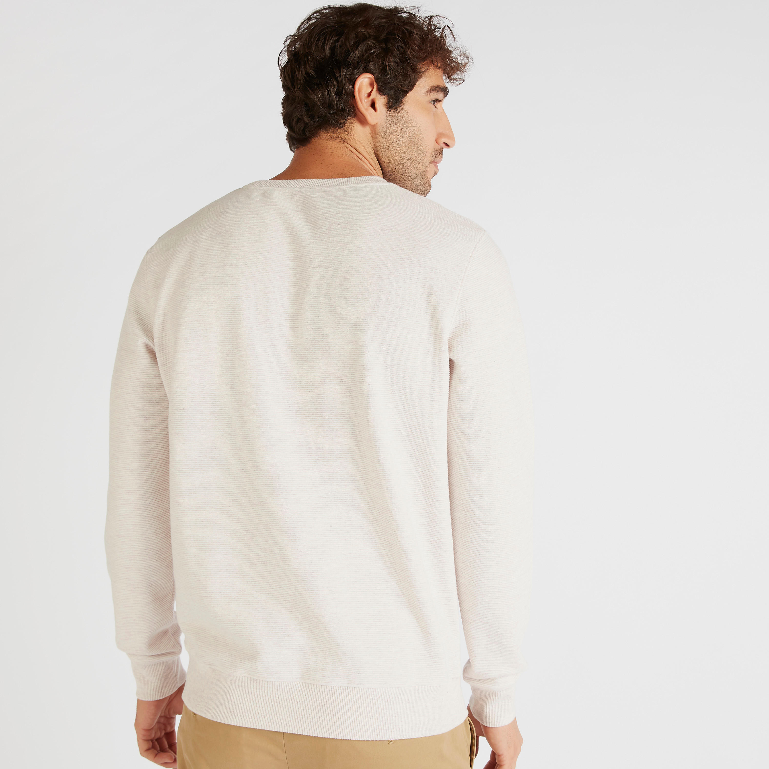 سويت شيرت بارز الملمس بياقة ضيّقة وأكمام طويلة-men-winterwear-hoodiesandsweatshirts-image-4