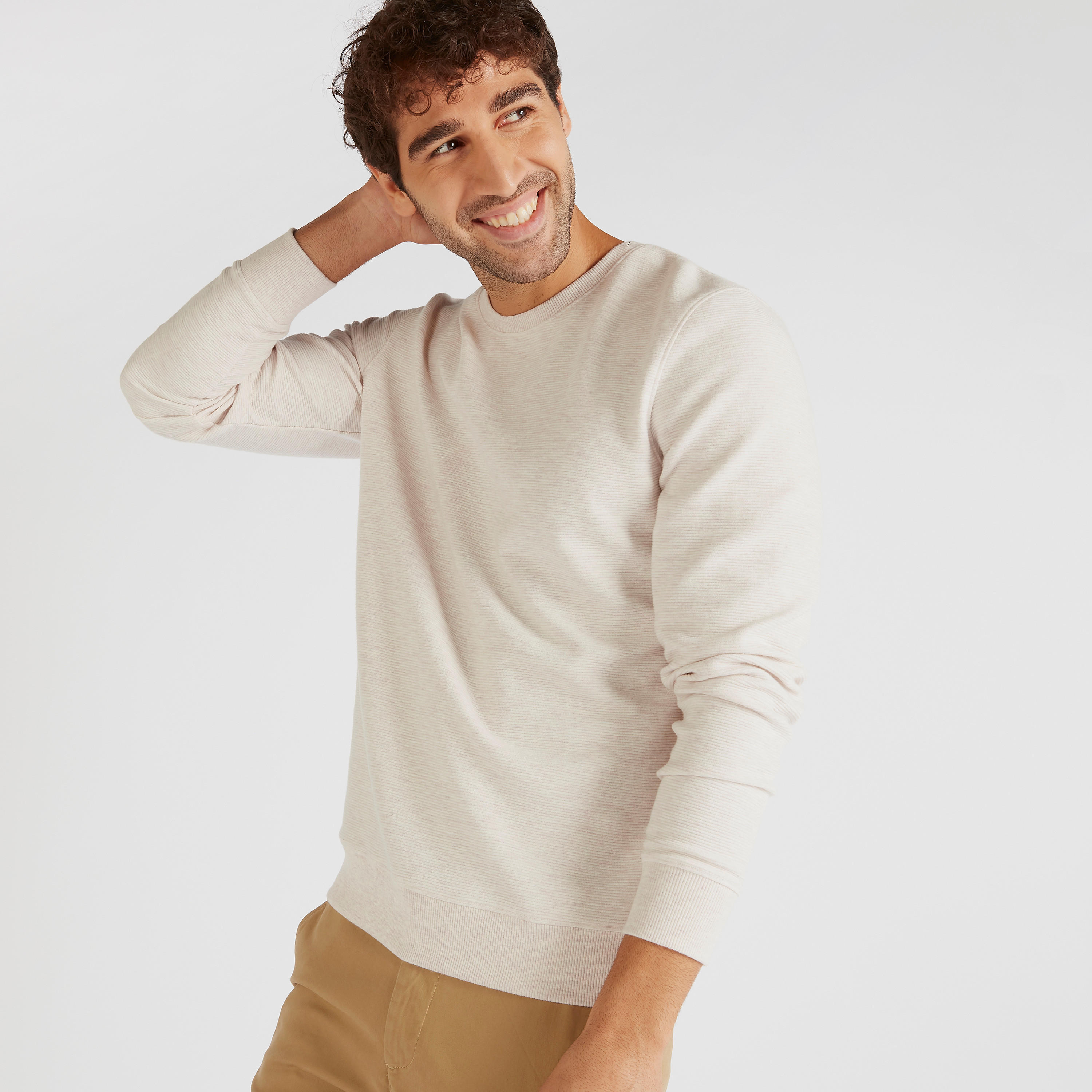 سويت شيرت بارز الملمس بياقة ضيّقة وأكمام طويلة-men-winterwear-hoodiesandsweatshirts-image-5