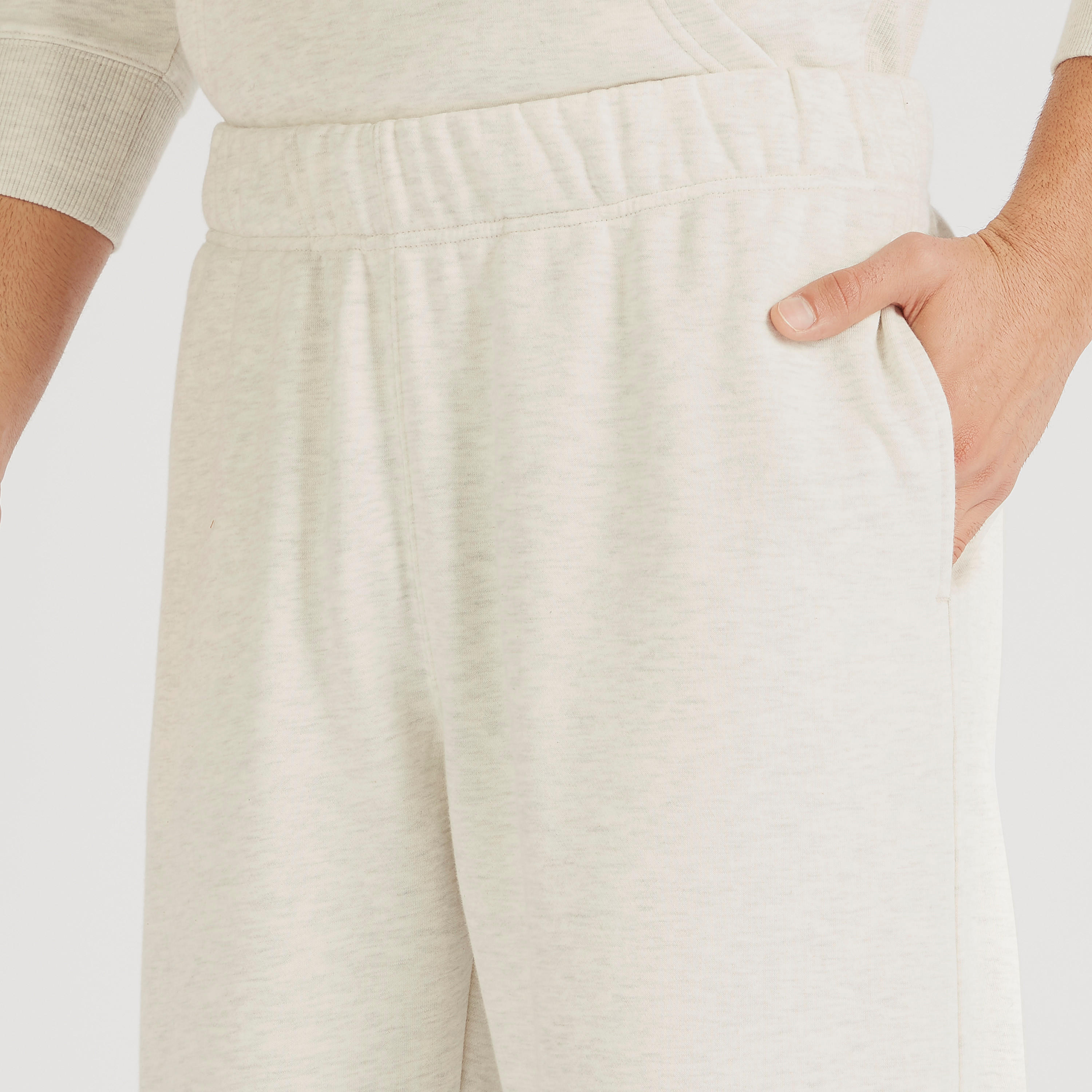 بنطلون رياضي سادة بحزام خصر مطاطي وجيوب-men-clothing-bottoms-joggers-image-3