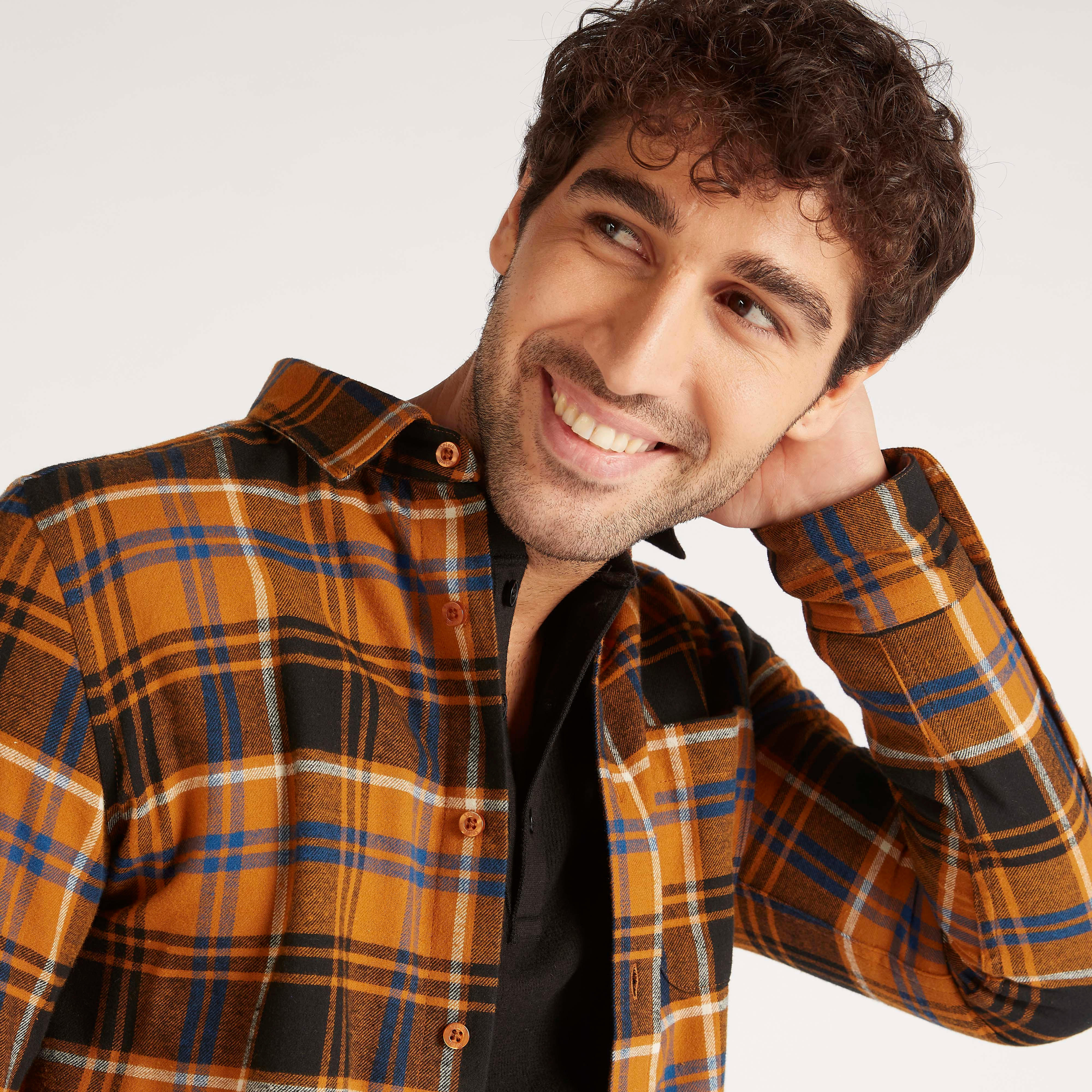 قميص كاروهات بأكمام طويلة-men-clothing-shirts-image-3