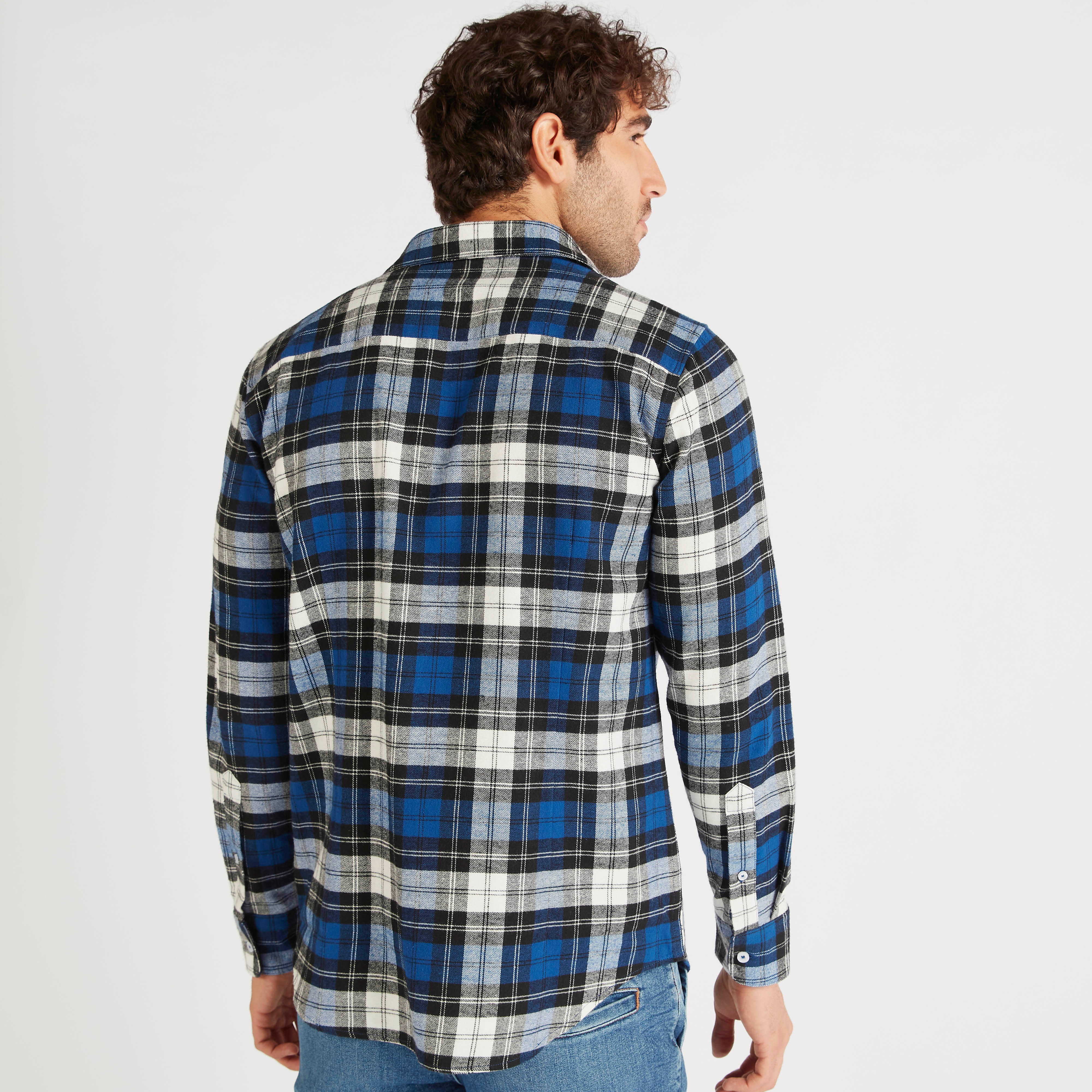 قميص كاروهات بأكمام طويلة-men-clothing-shirts-image-4