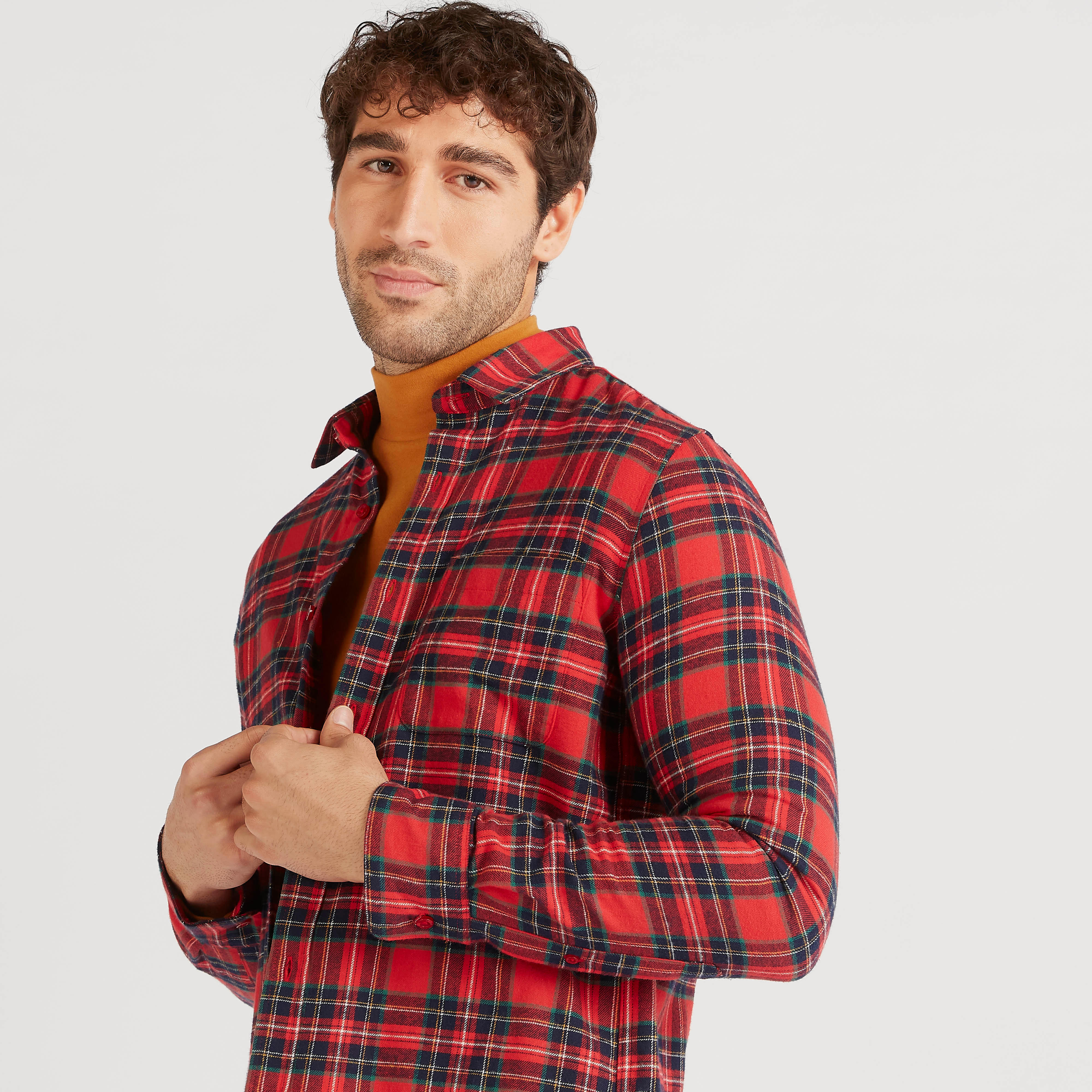 قميص كاروهات بأكمام طويلة-men-clothing-shirts-image-3