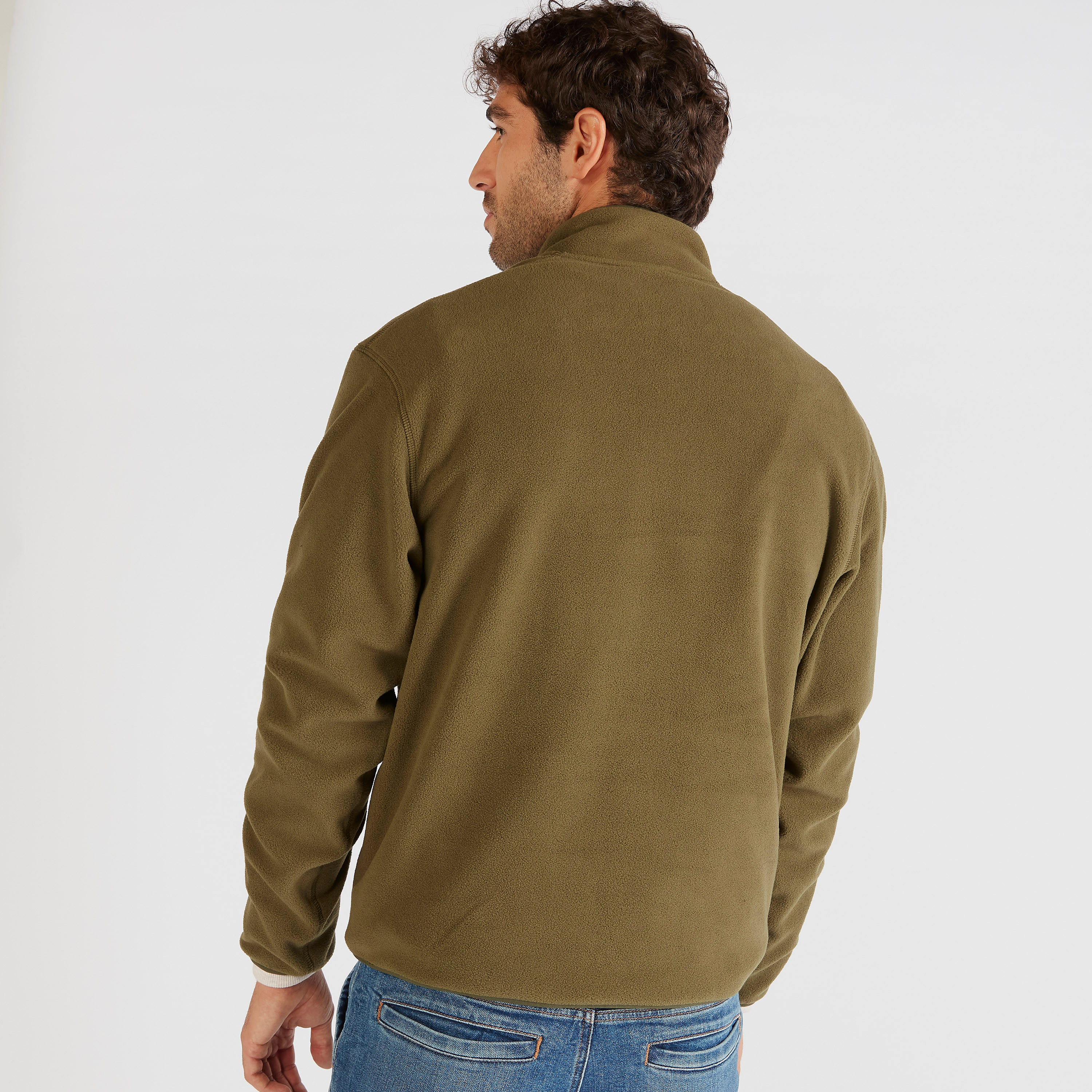 جاكيت صوف بياقة عالية وأكمام طويلة وسحاب إغلاق-men-clothing-jacketsandblazers-jackets-image-4